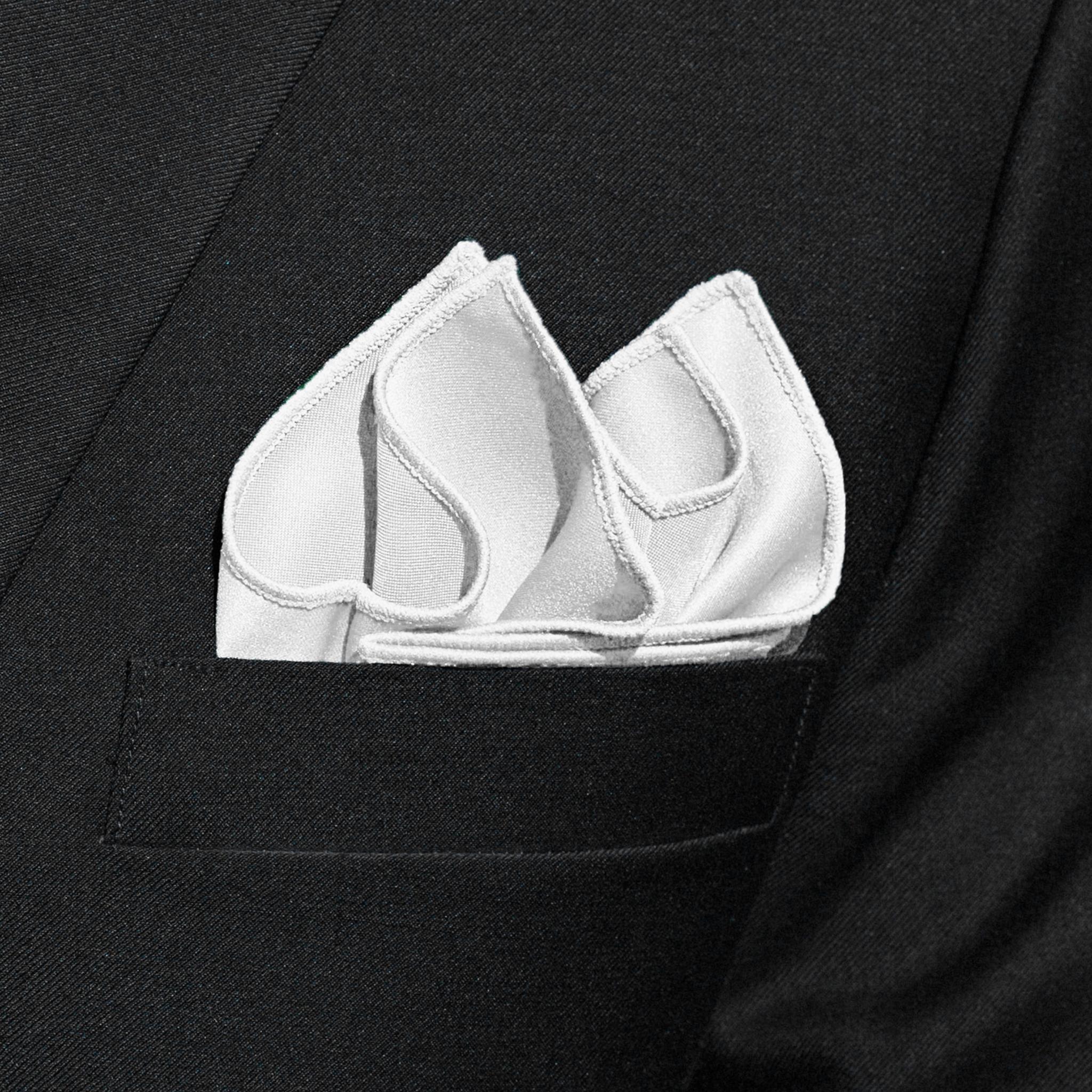 White Basic Pocket Square | In stock! | Trendhim