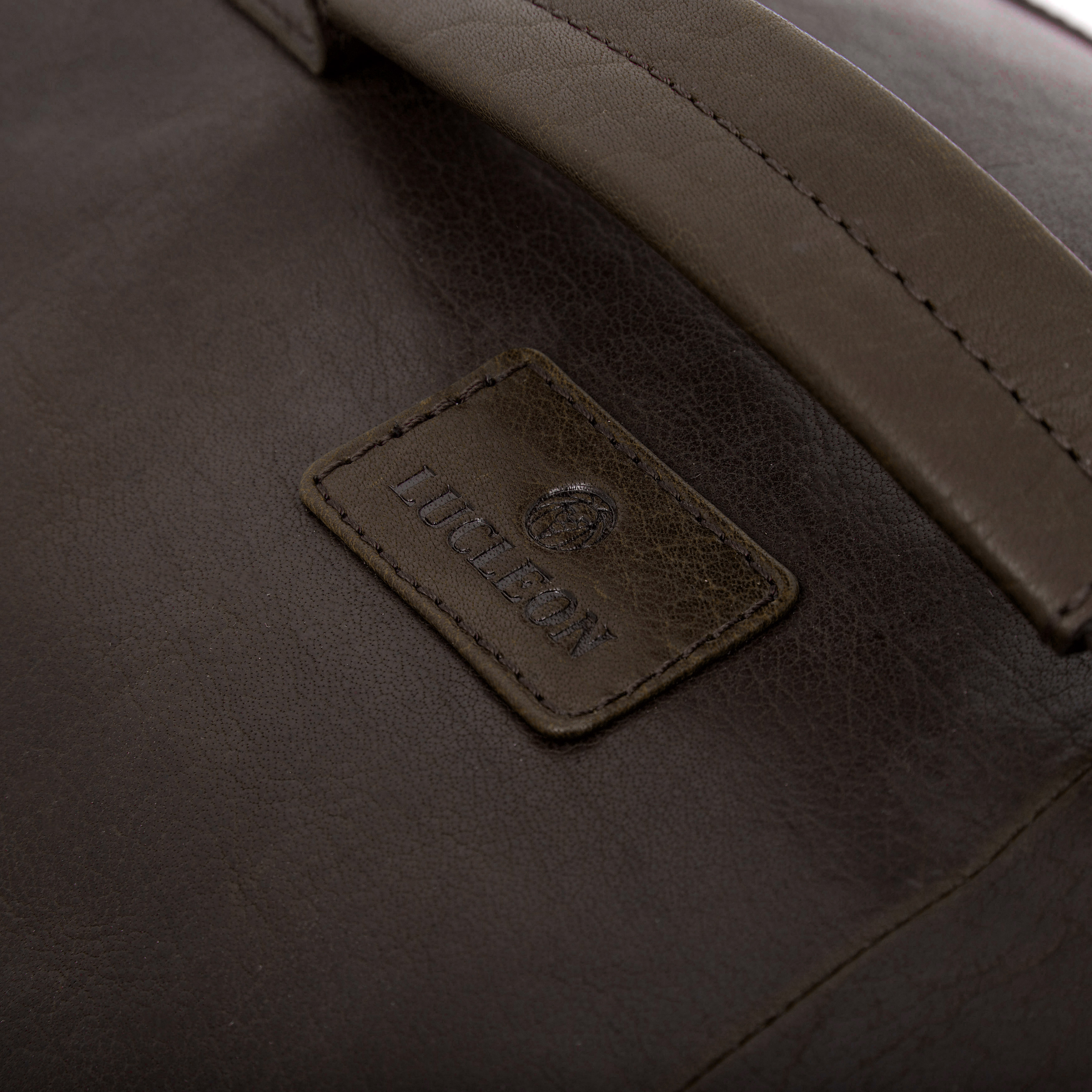 Geantă sport Duffel Montreal Classic din piele maro - 12