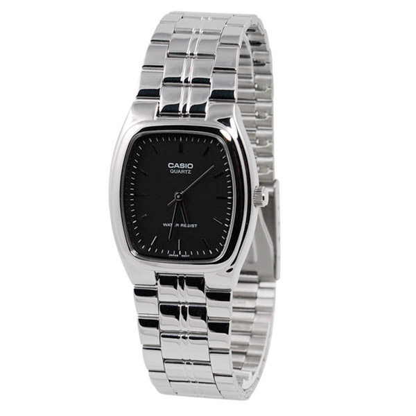 Stilrent Stål/Sort Casio Ur - 1