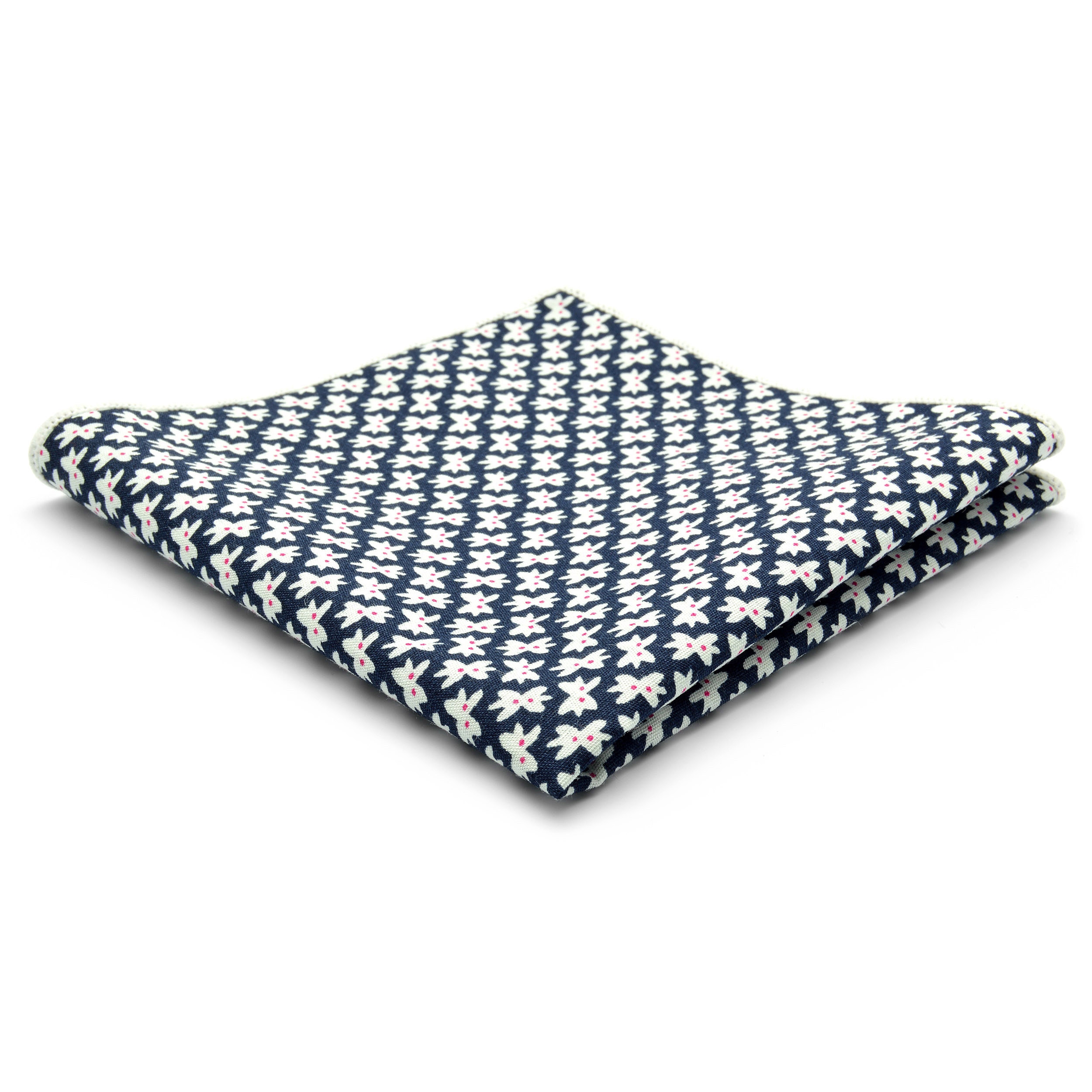 Blå Bowdesign Bomullsnäsduk - 1