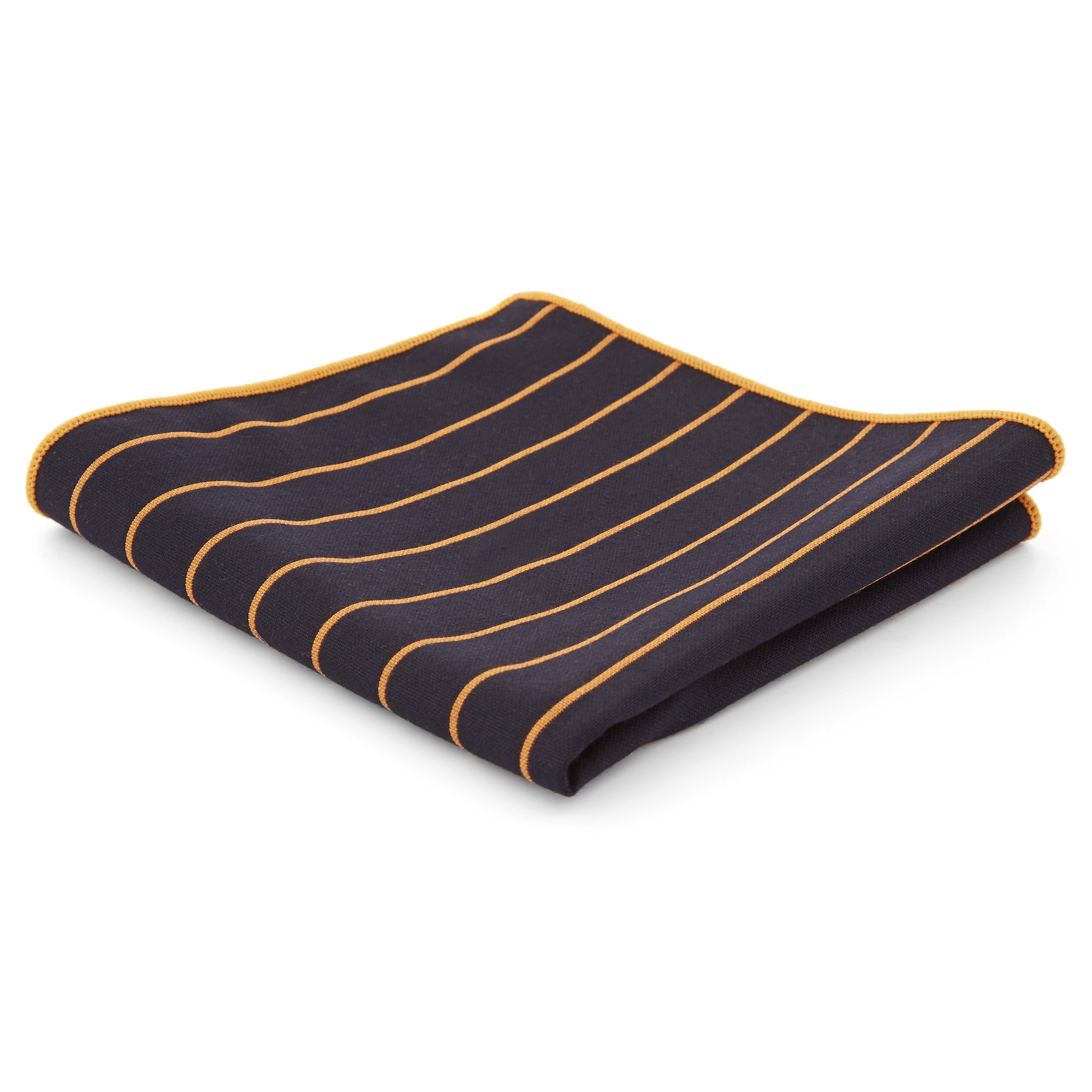 Marineblauwe en Oranje Pochet - 1