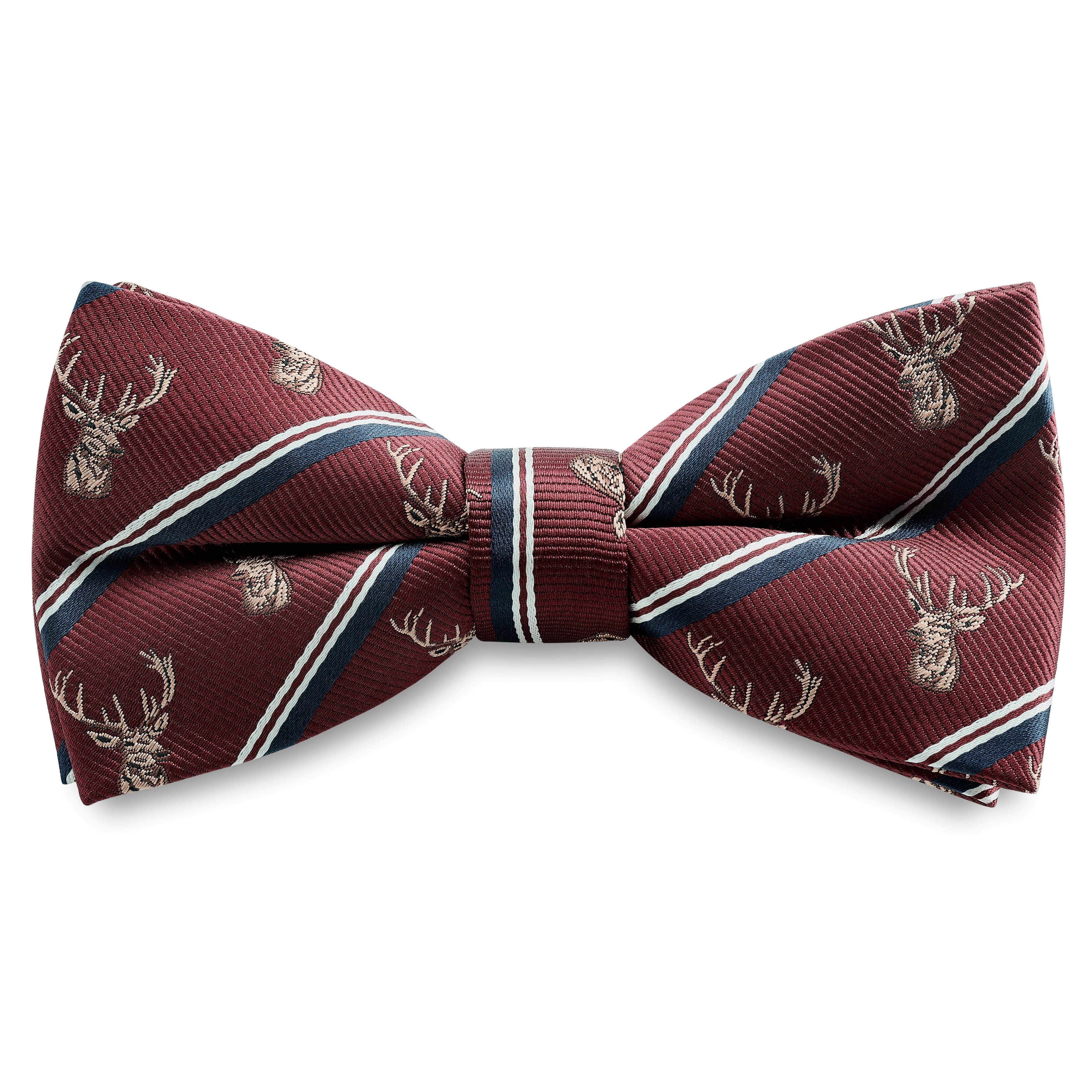 Zoikos | Red Reindeer Pre-Tied Bow Tie