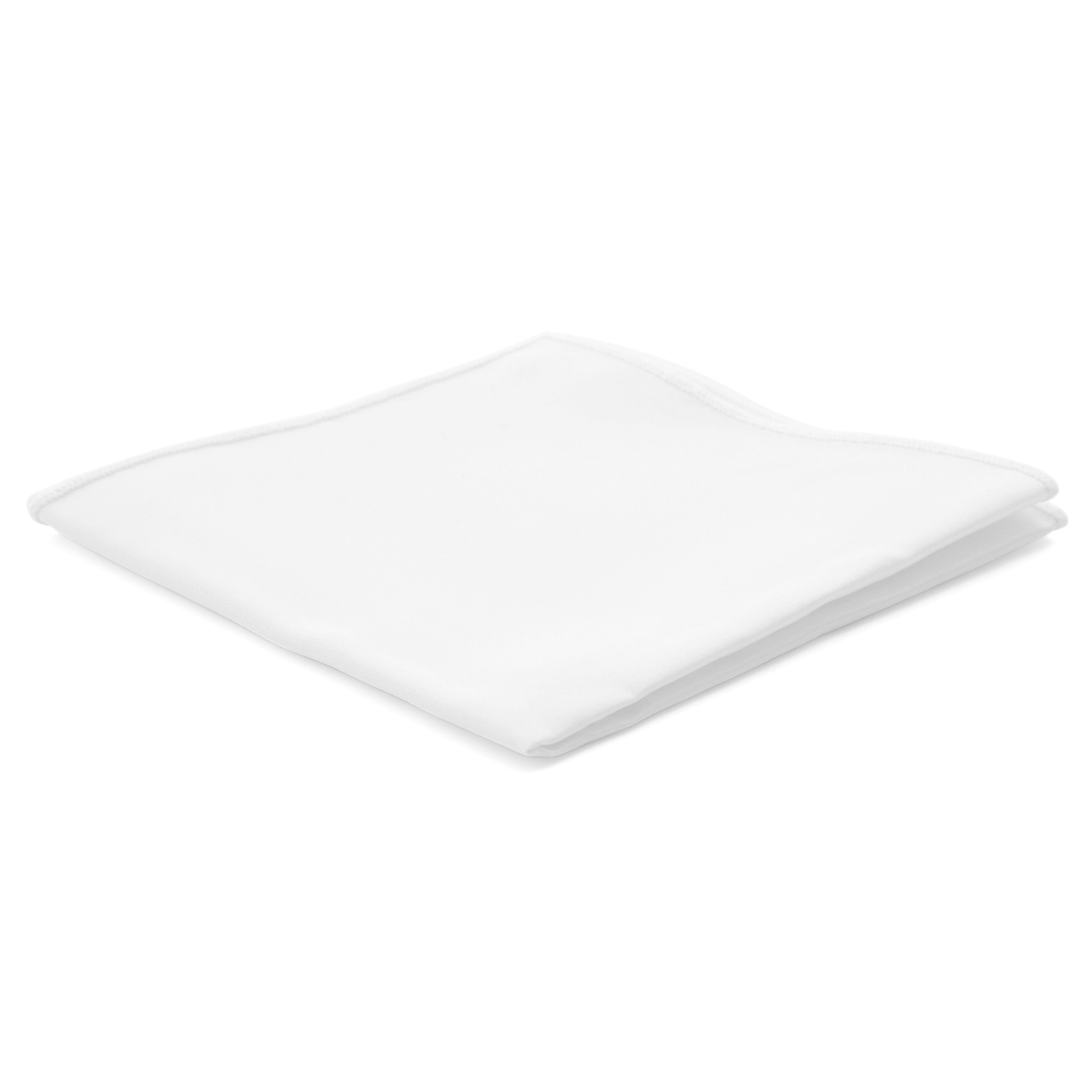 Set de nœud papillon pré-noué, pochette de costume et ceinture de smoking blanc - 2