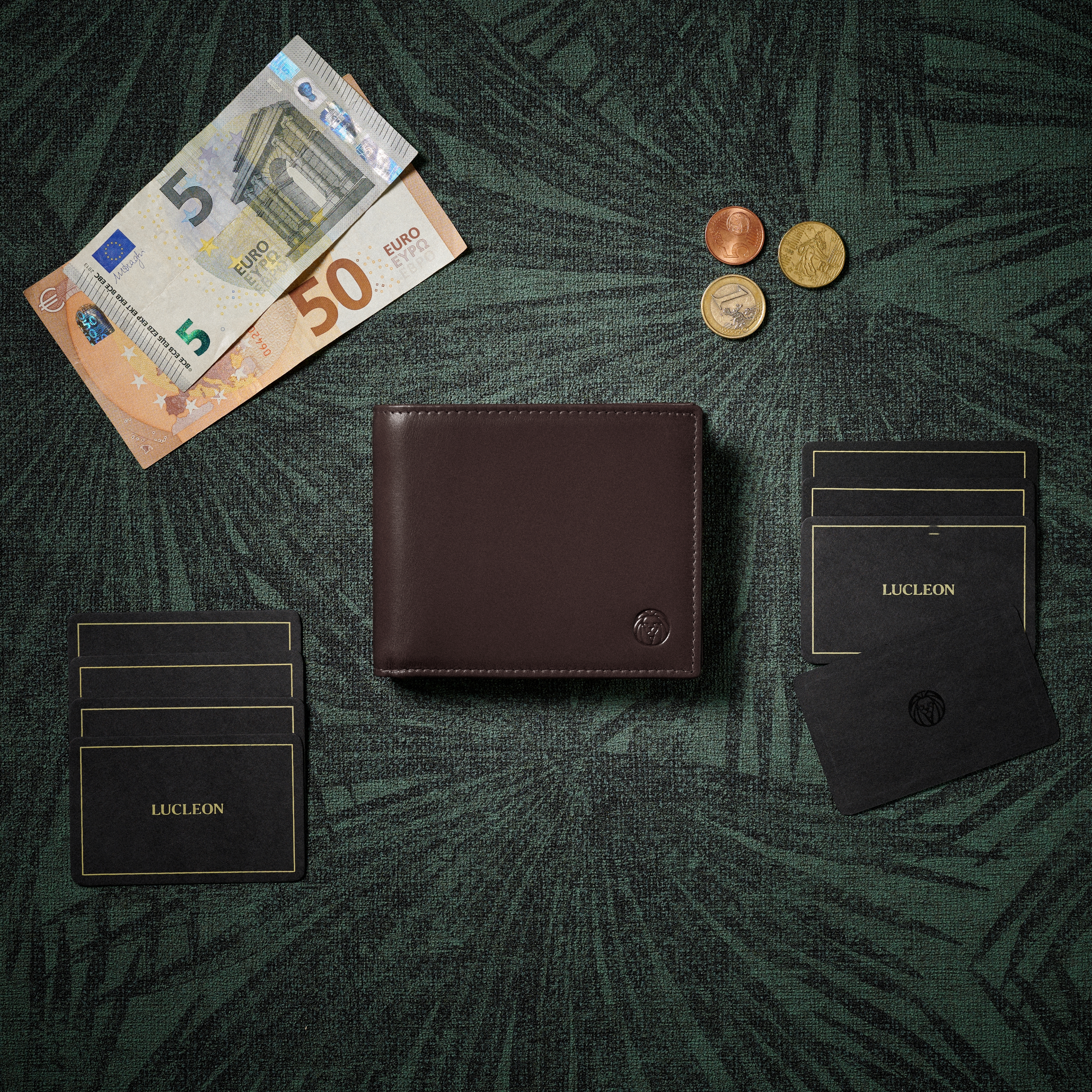 Тъмнокафяв кожен портфейл Tommy Jasper - 6