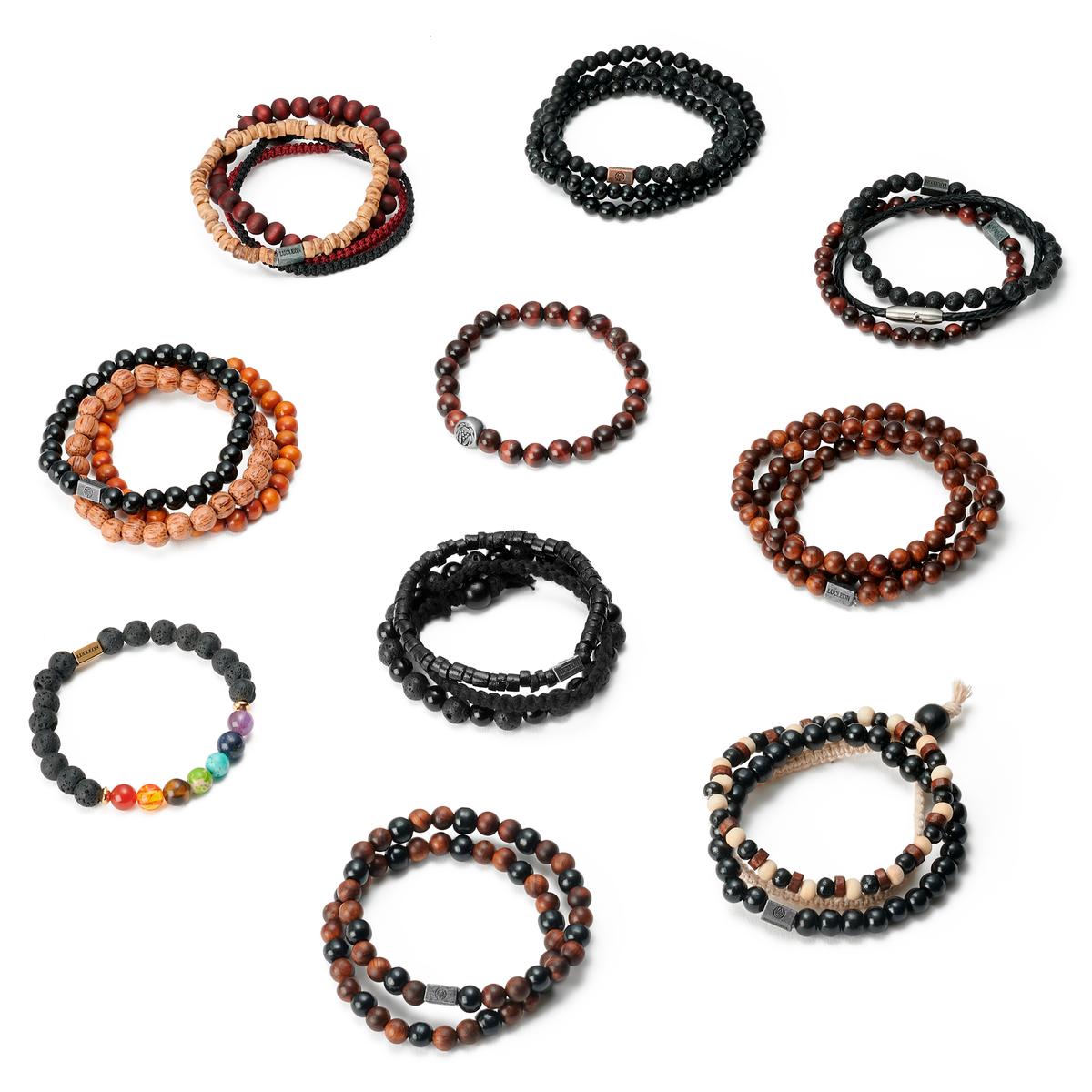 Lucleon Perlenarmband Kollektion 10er Pack Auf Lager! Lucleon