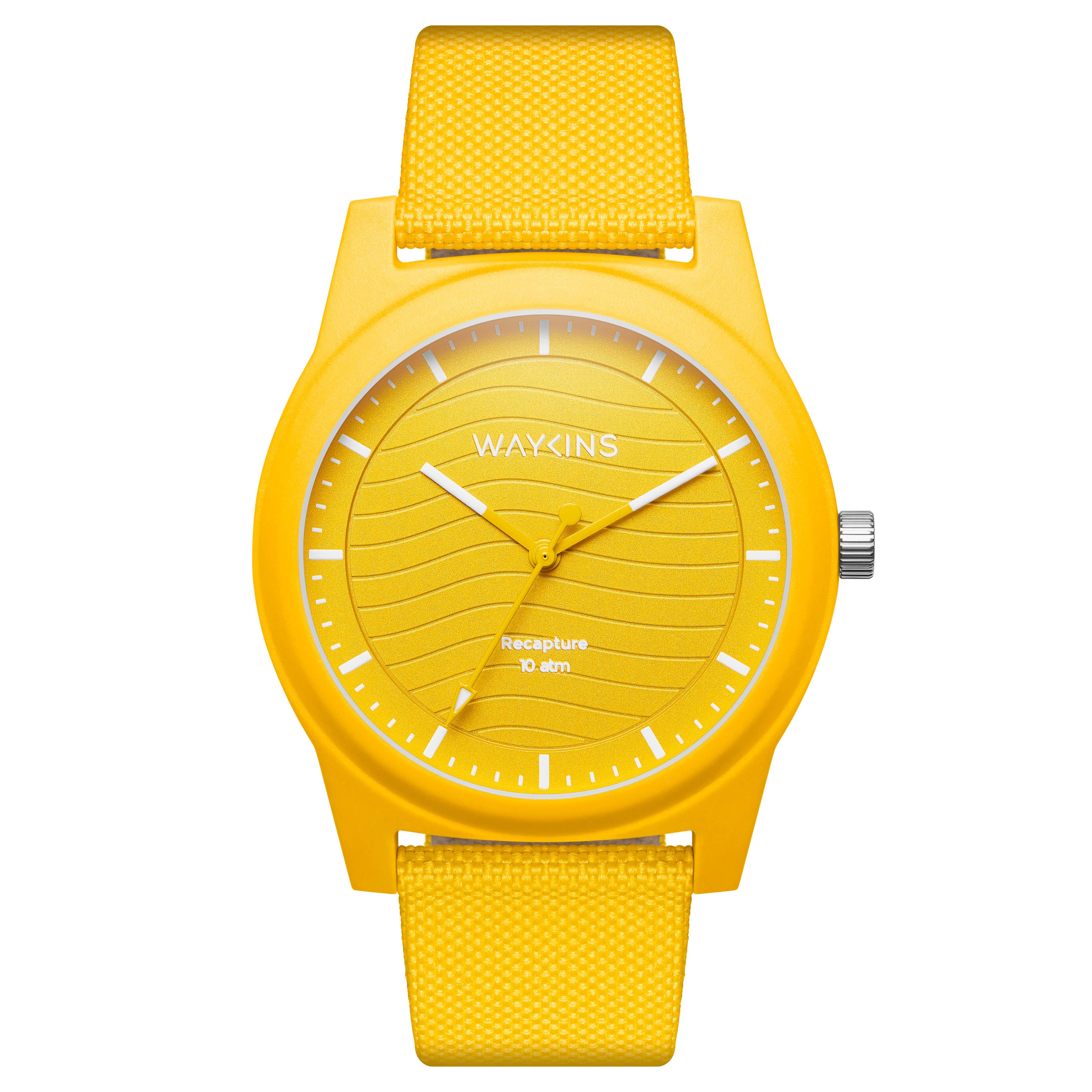 Recapture | Žluté hodinky z recyklovaného materiálu