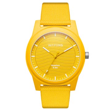 Recapture | Reloj con material reciclado amarillo
