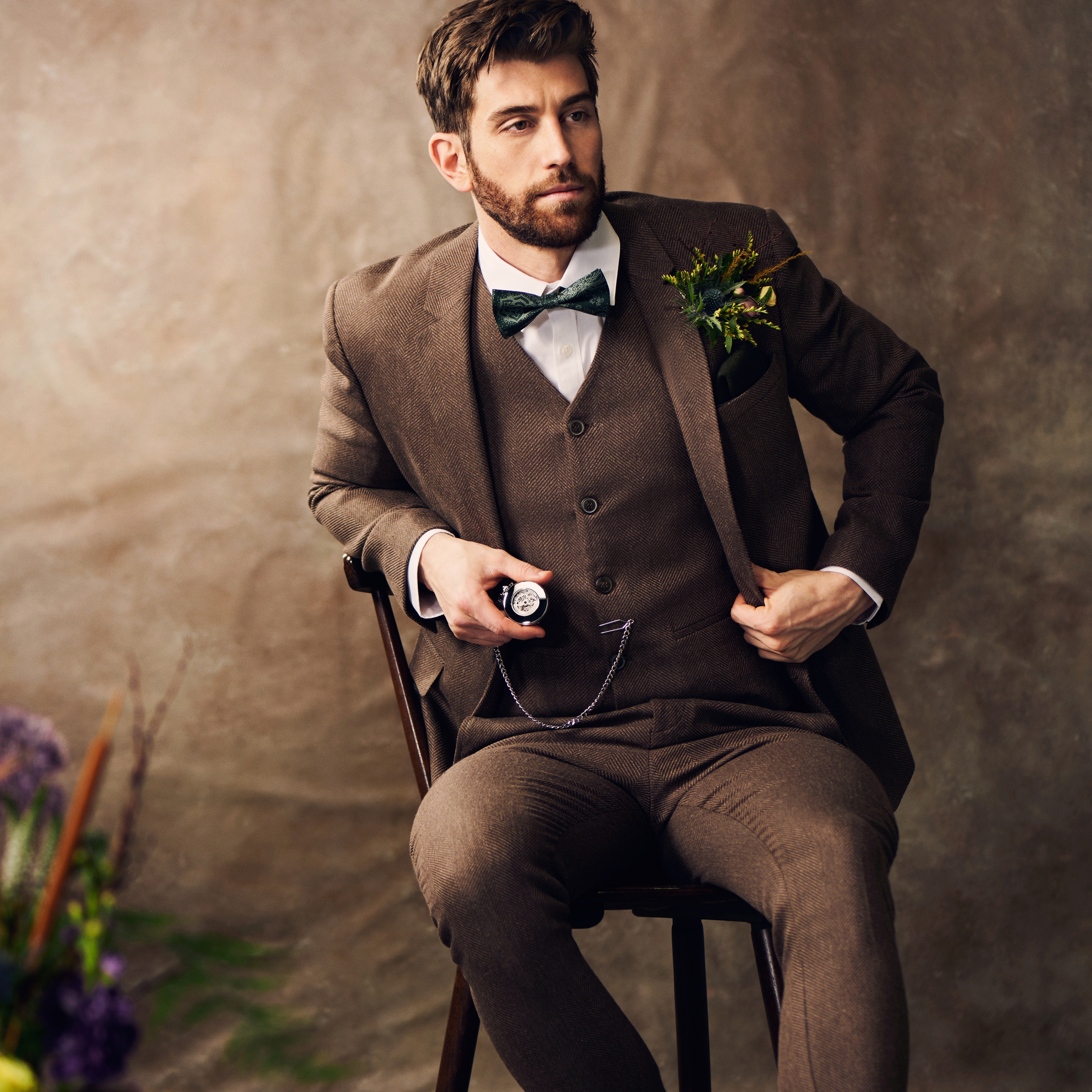 Easton | Сребрист автоматичен джобен часовник - 6