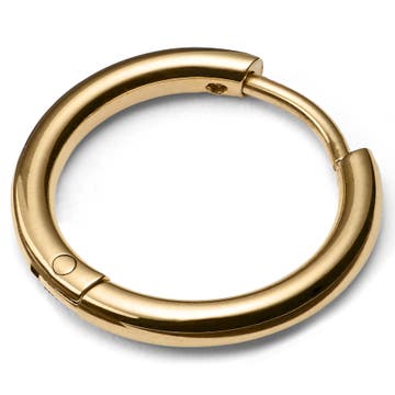 Gold-tone Titanium Hoop Earring
