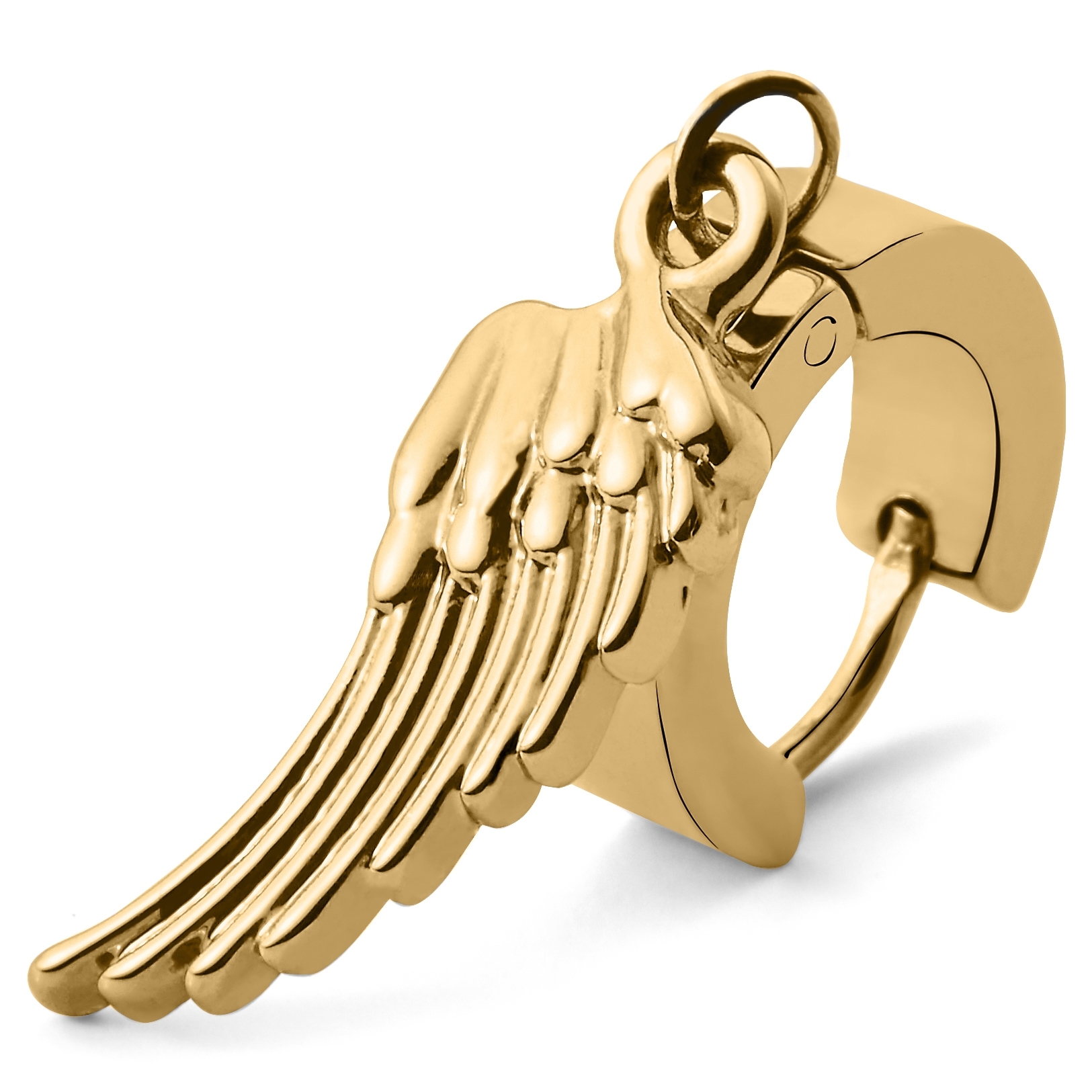 Kullanvärinen Floyd-korvarengas siipiriipuksella - 3