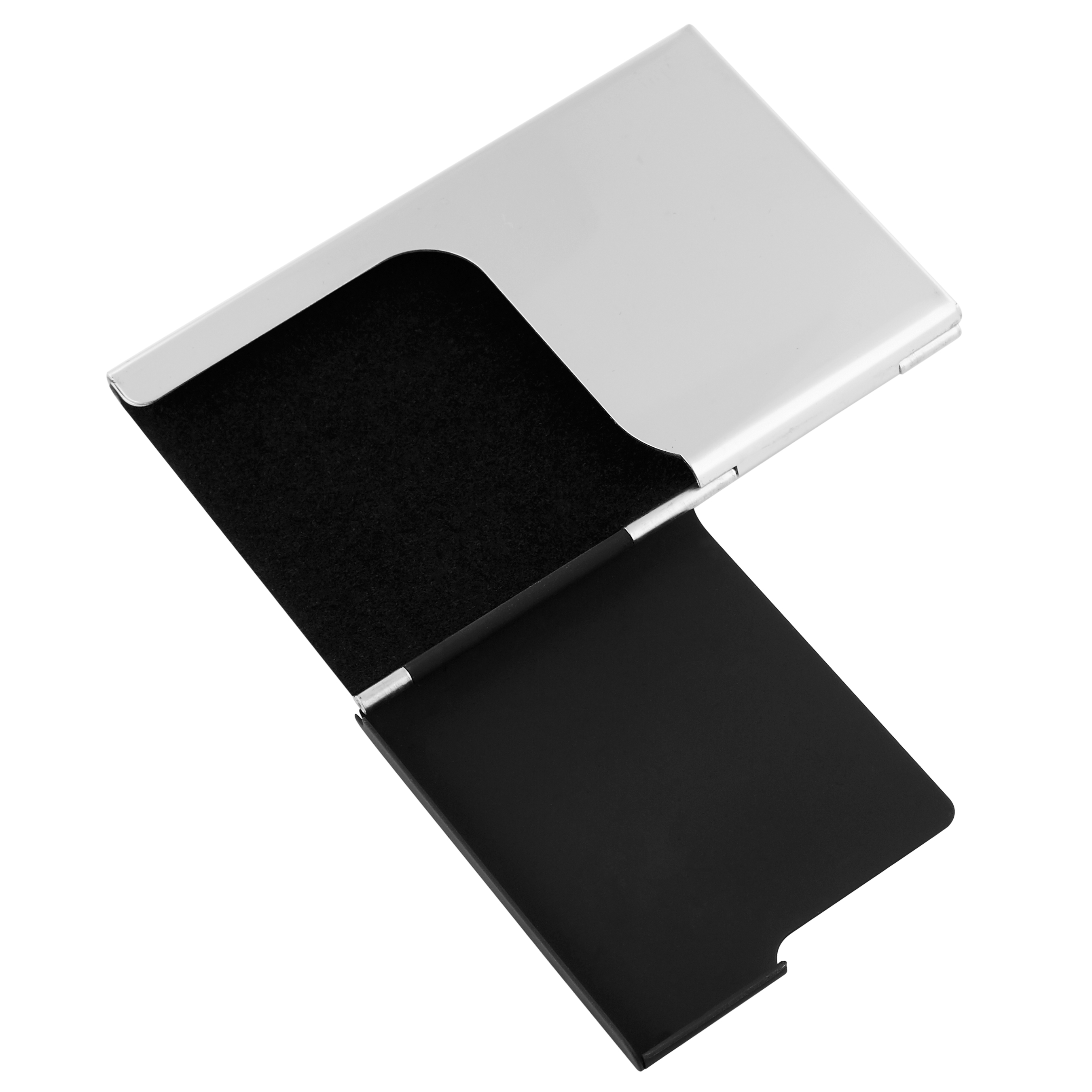 Zwarte en Zilverkleurige Dunne Kaarthouder - 2