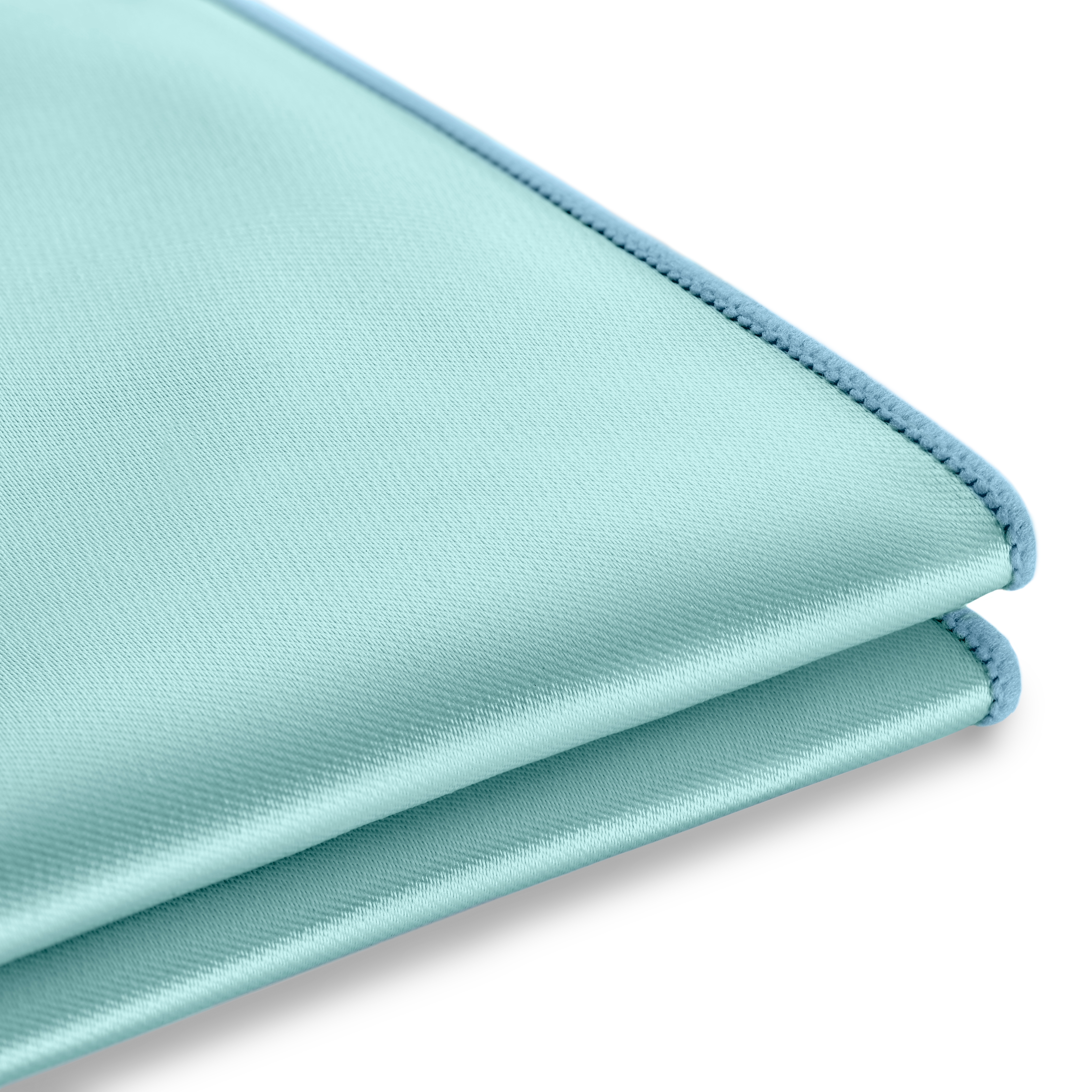 Babyblaues Satin Einstecktuch - 2
