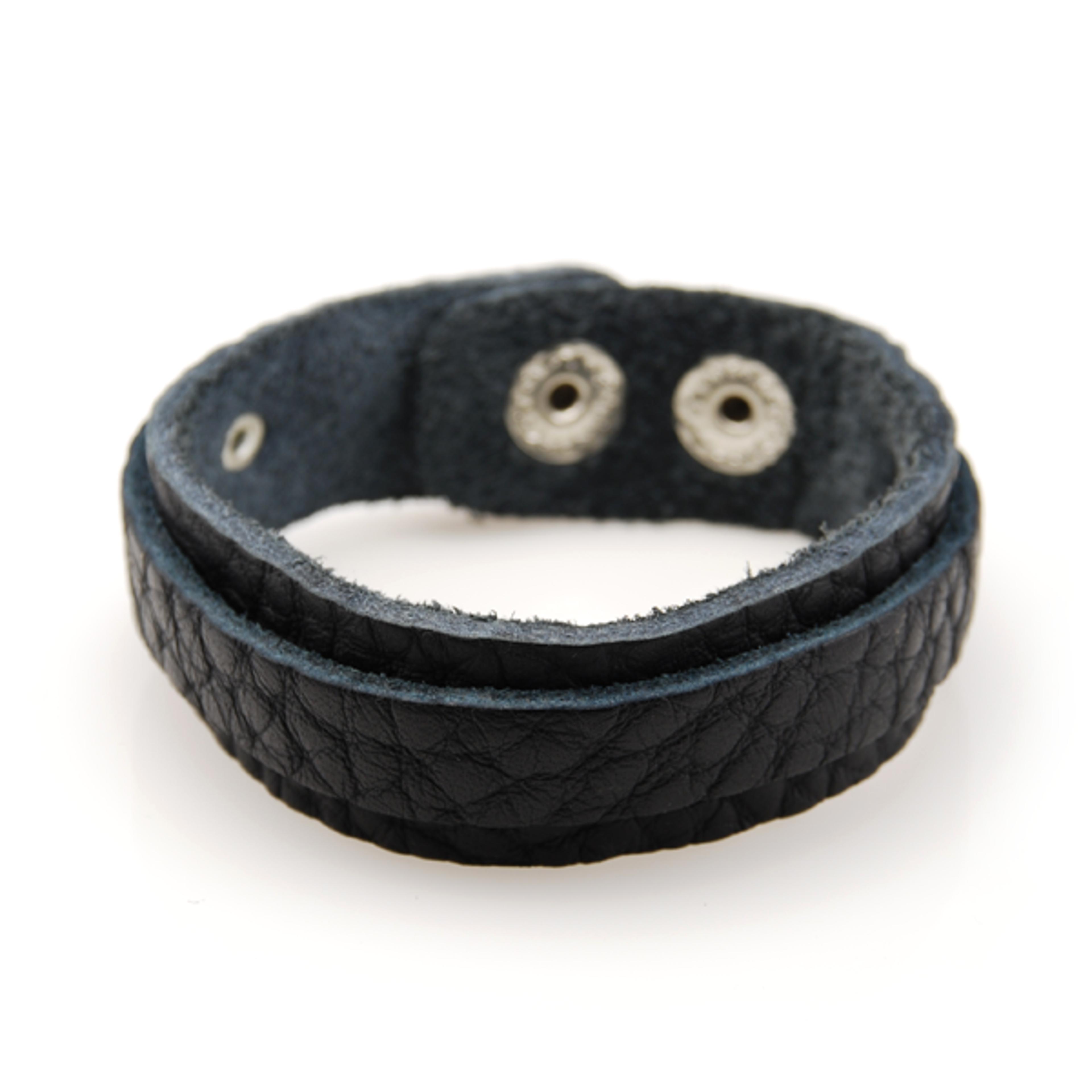 Smalt Slangelignende Læderarmbånd - 1