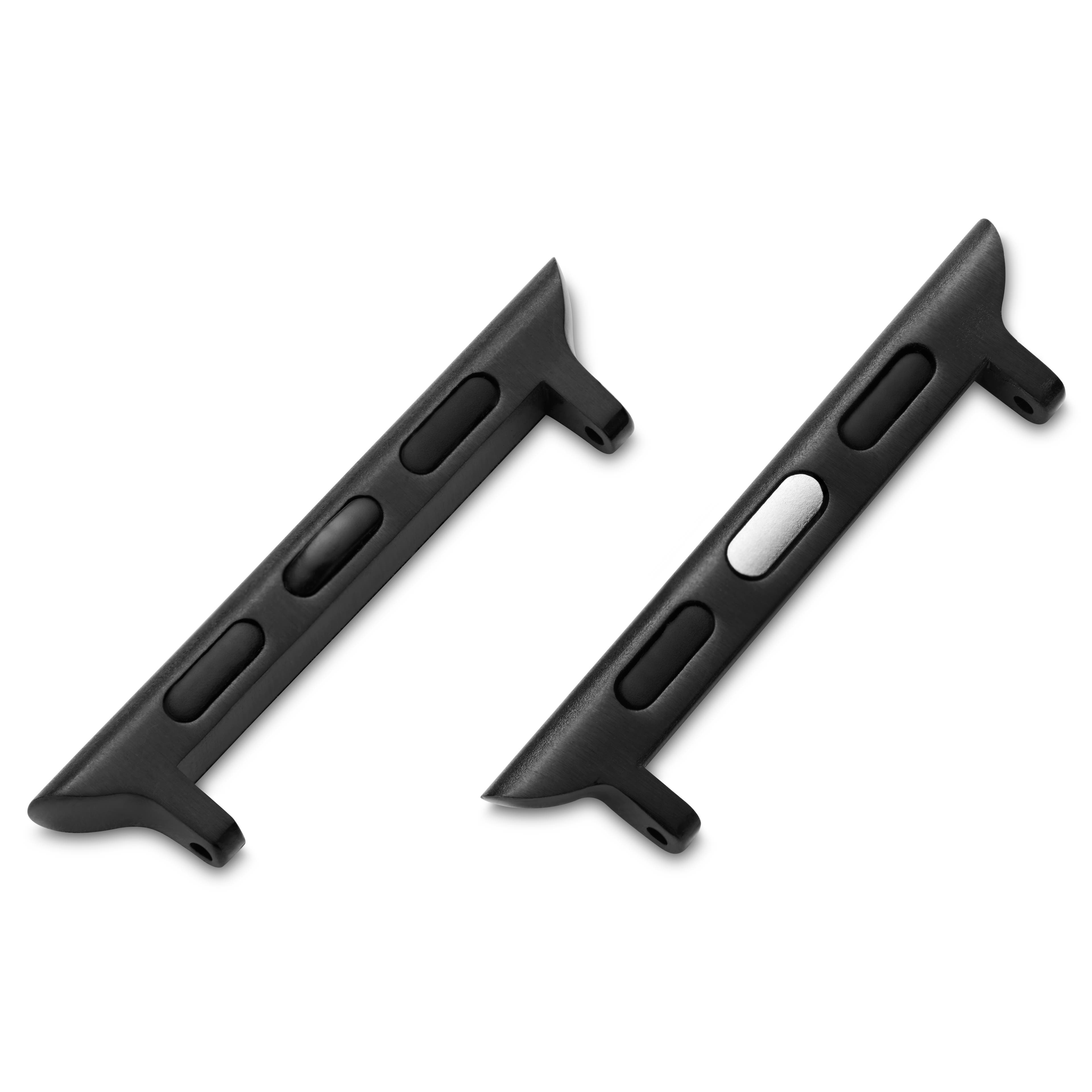 Adaptateur de bracelet noir pour Apple Watch (38 mm) - 1