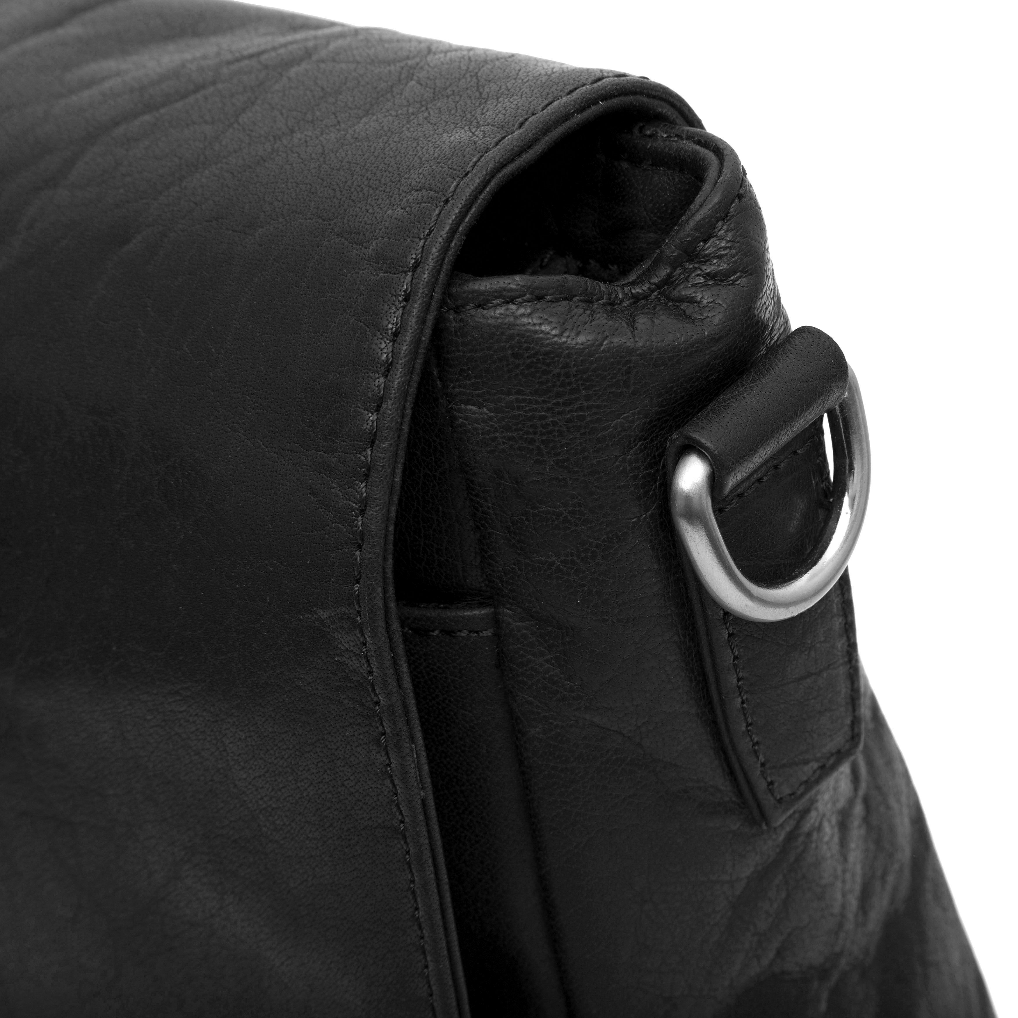 Montreal Svart Messenger Skinnveske - 14