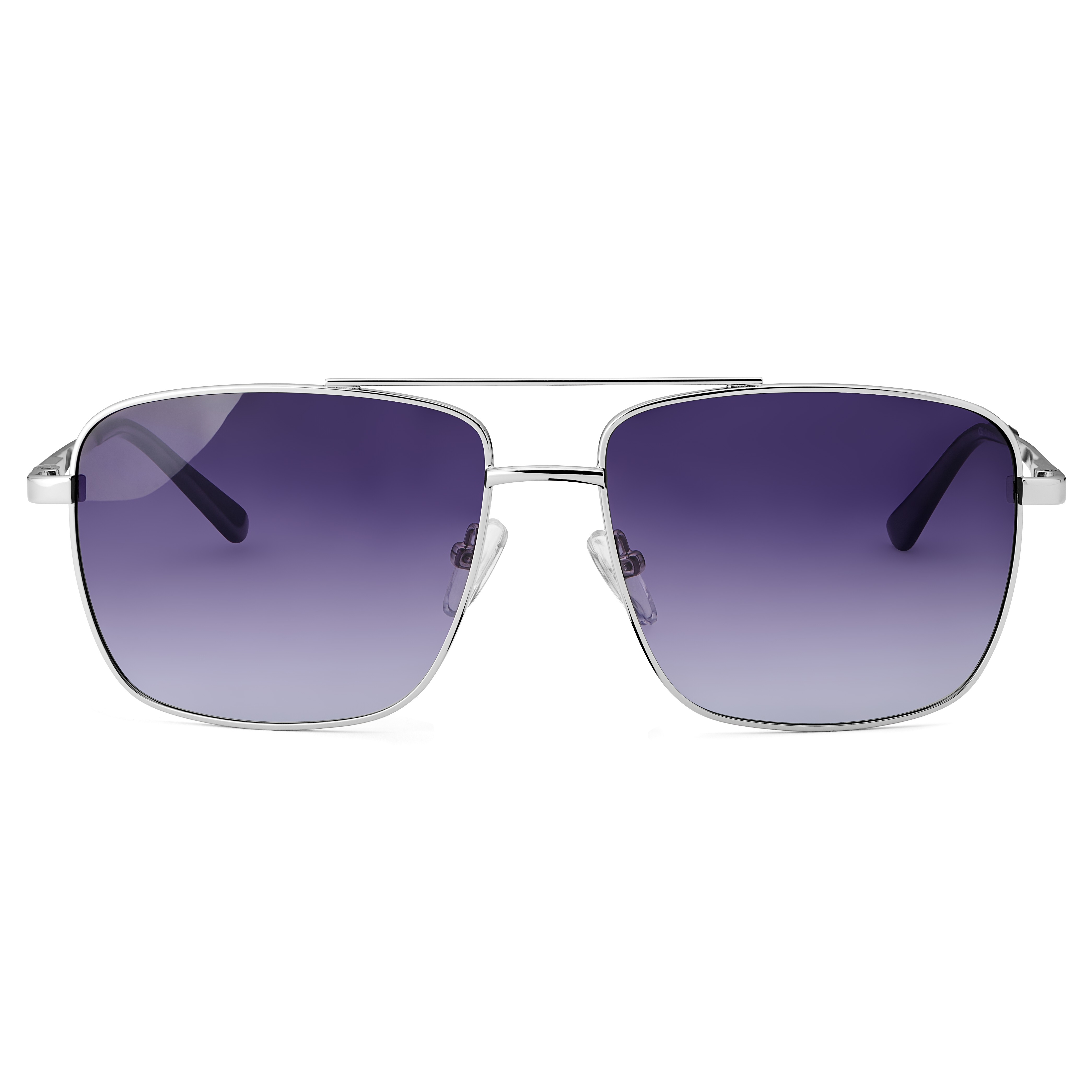 Black-Gold Oversized Metal Round Gradient Sunglasses with Purple Sunwear  Lenses - Cosmos