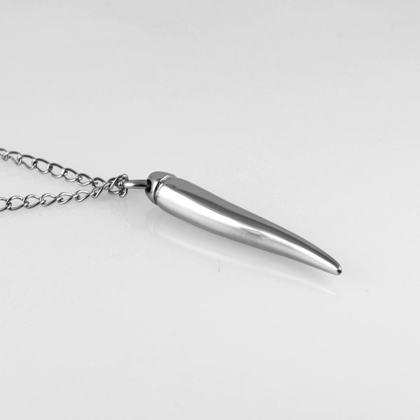 Blank Spids Stålhalskæde - 2