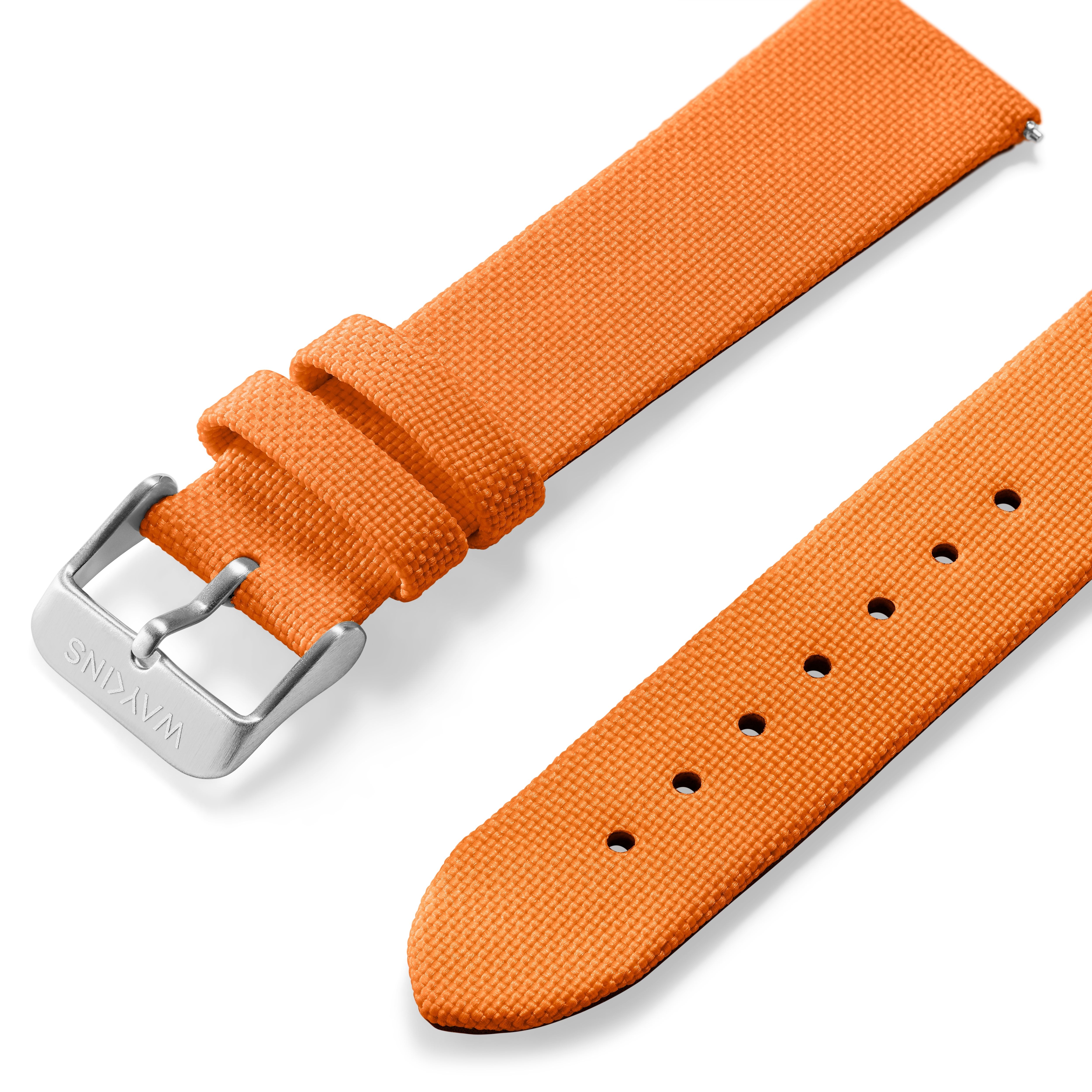 Recapture | Oranges Armband aus recyceltem PET und veganem Leder - 2
