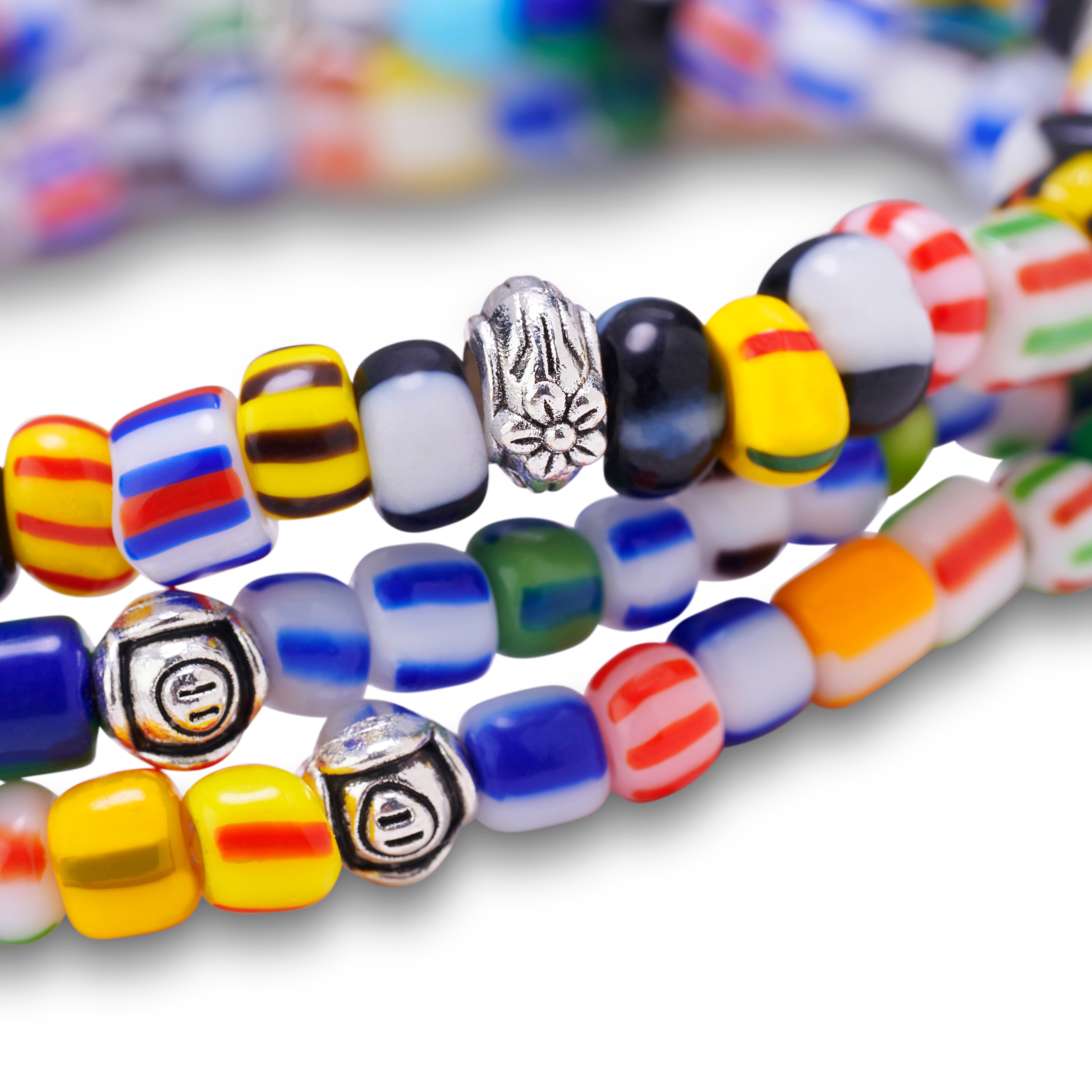 Amalfi | Trio Colourway 3-Pack Glass Beaded Bracelet Set - 3