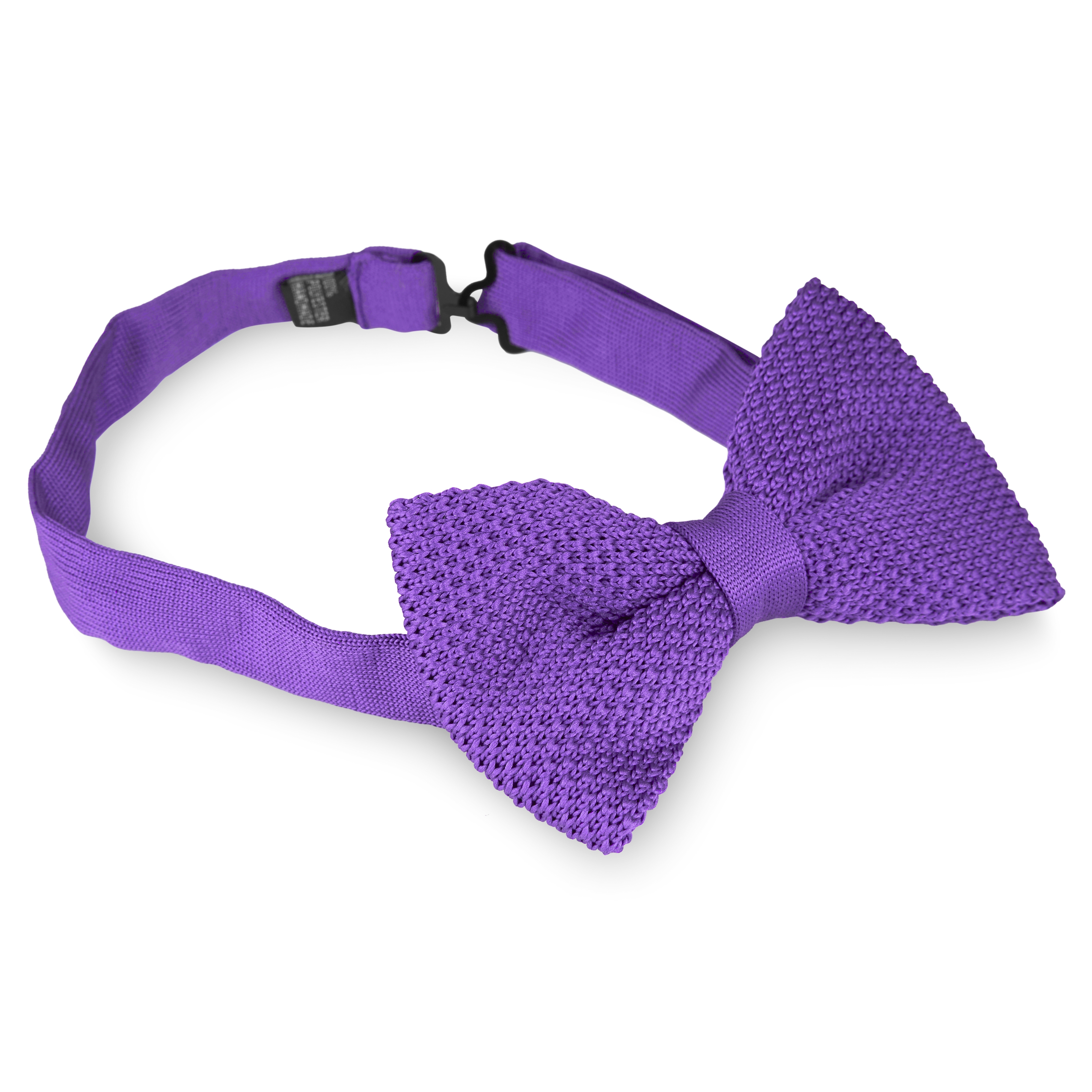 Pletený motýlik vo fialovej farbe - 2