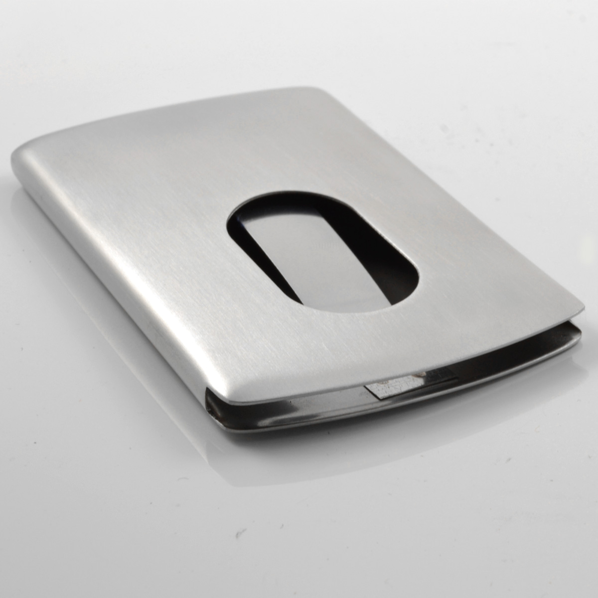 Slotted Stainless Steel Credit Card Holder - 2