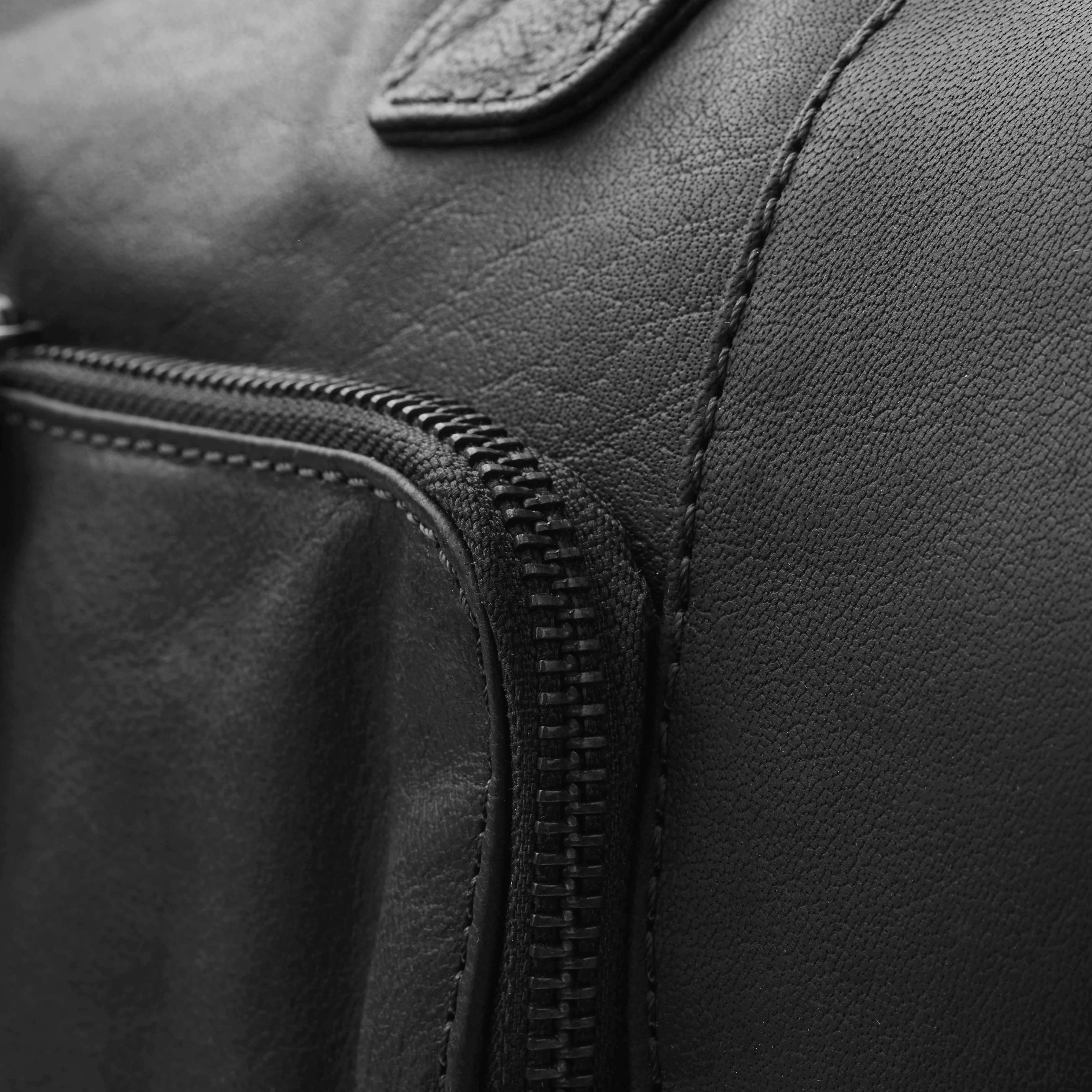Μαύρη Δερμάτινη Τσάντα Oxford Classic Duffel - 8