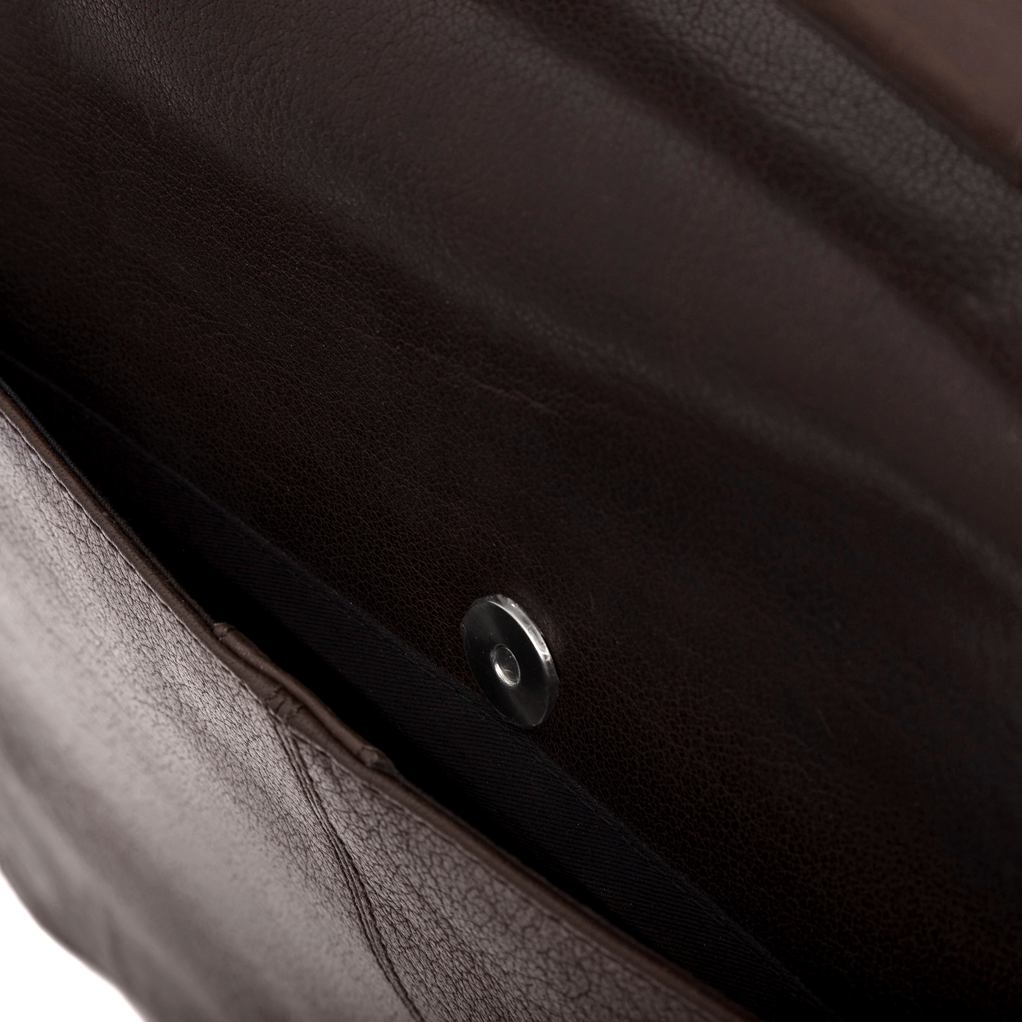 Serviette Montréal en cuir marron foncé - 15