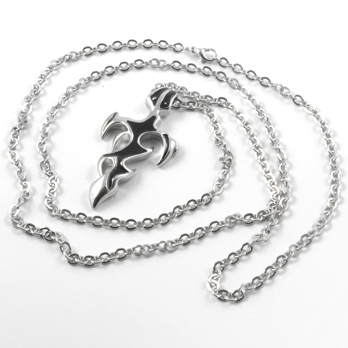 Svart Svärd Stålhalsband - 2