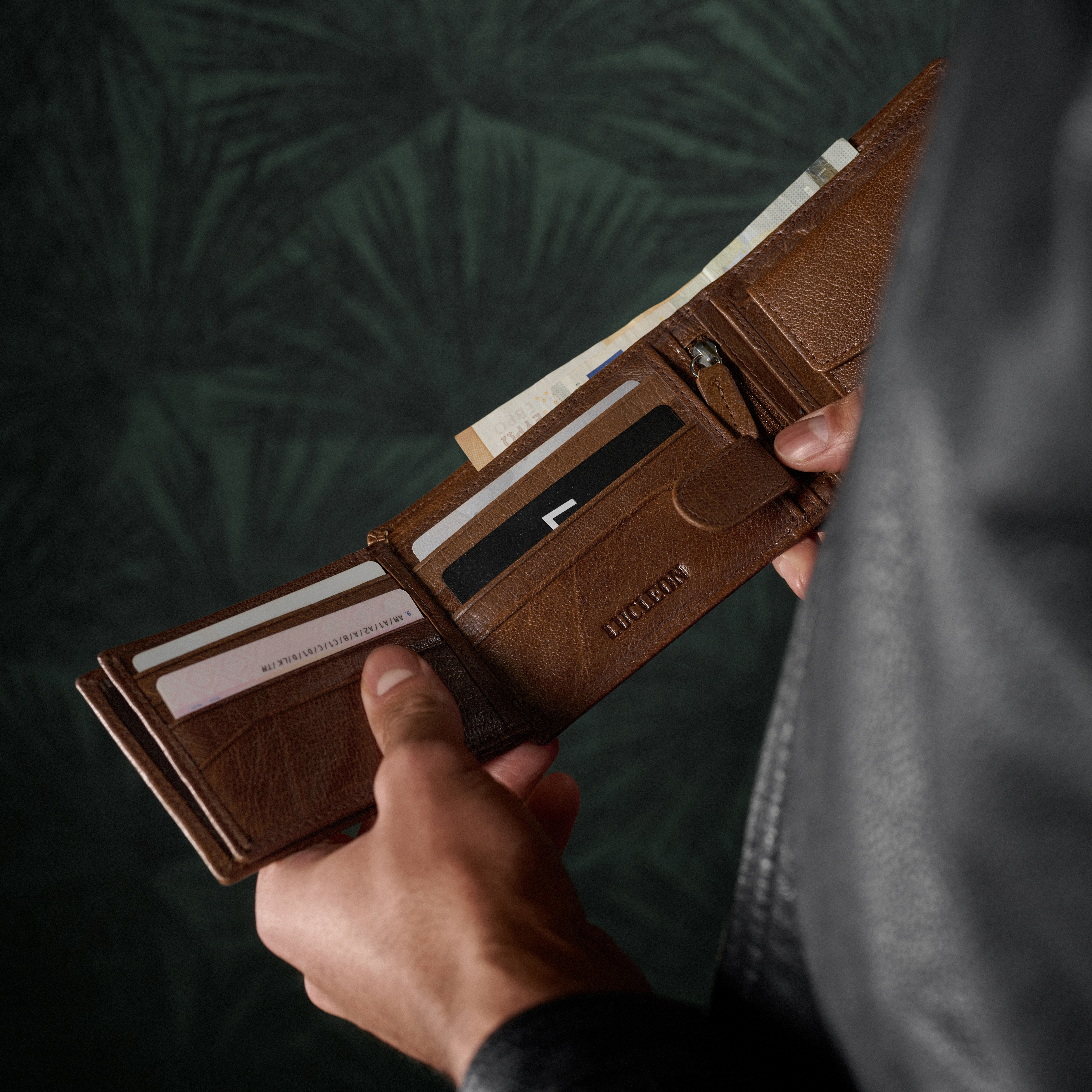 Ταμπά Εργονομικό Δερμάτινο Πορτοφόλι California - 4