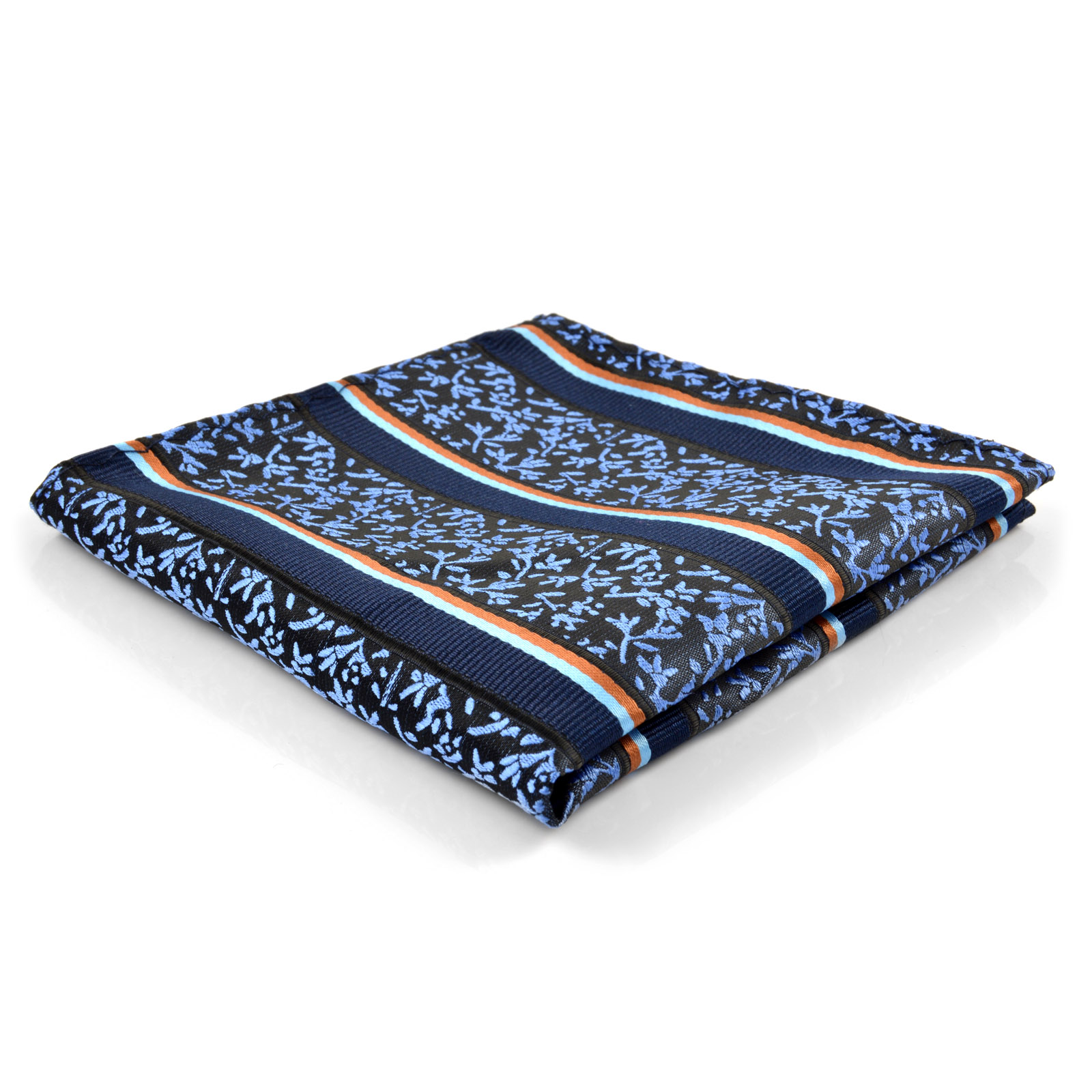 Blue Patterned Pocket Square - 1