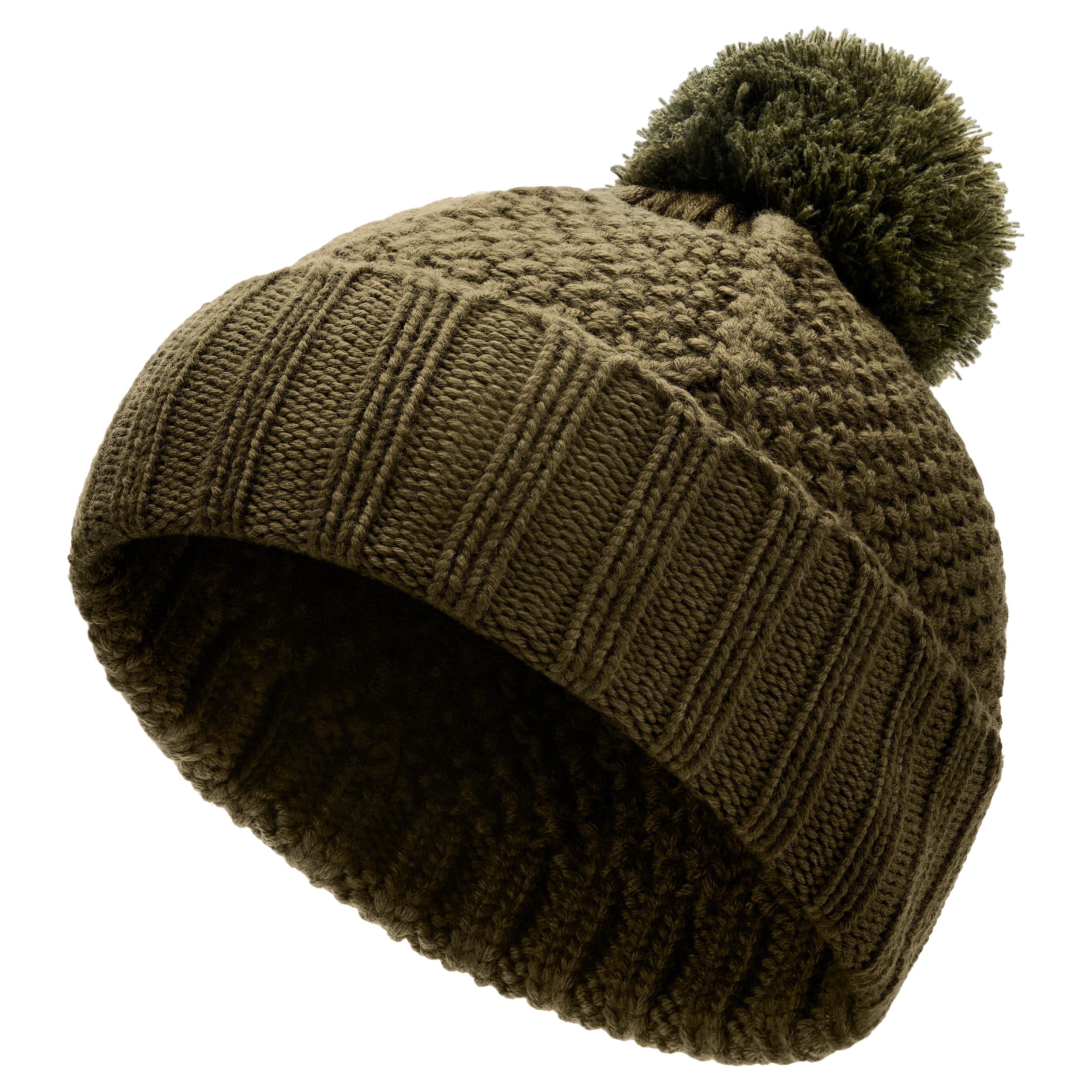 Karl | Gorro de punto de merino verde oliva Karl | Gorro de punto de merino verde oliva