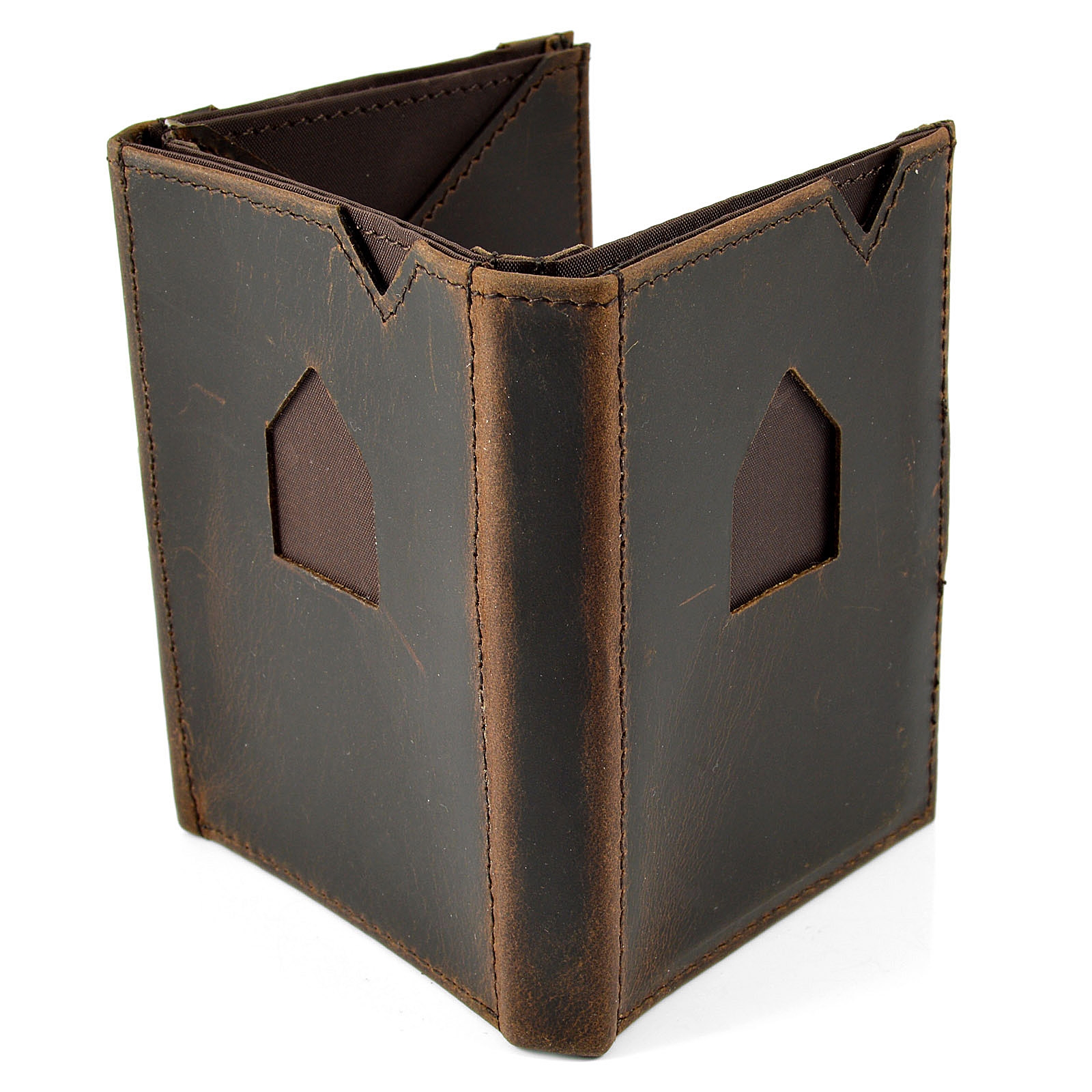 Tarjetero marrón oscuro Exentri  - 6