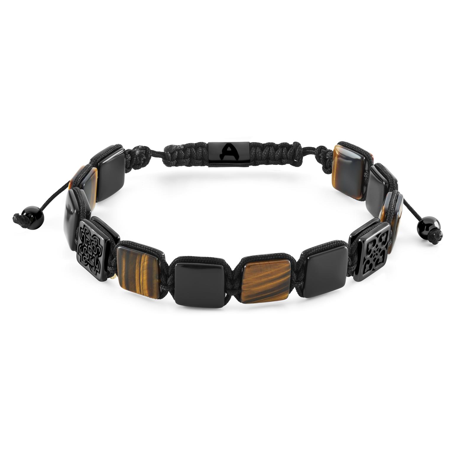 Elysian | Βραχιόλι Flat Με Μαύρες Πέτρες Όνυχα & Tiger’s Eye Elysian | Βραχιόλι Flat Με Μαύρες Πέτρες Όνυχα & Tiger’s Eye