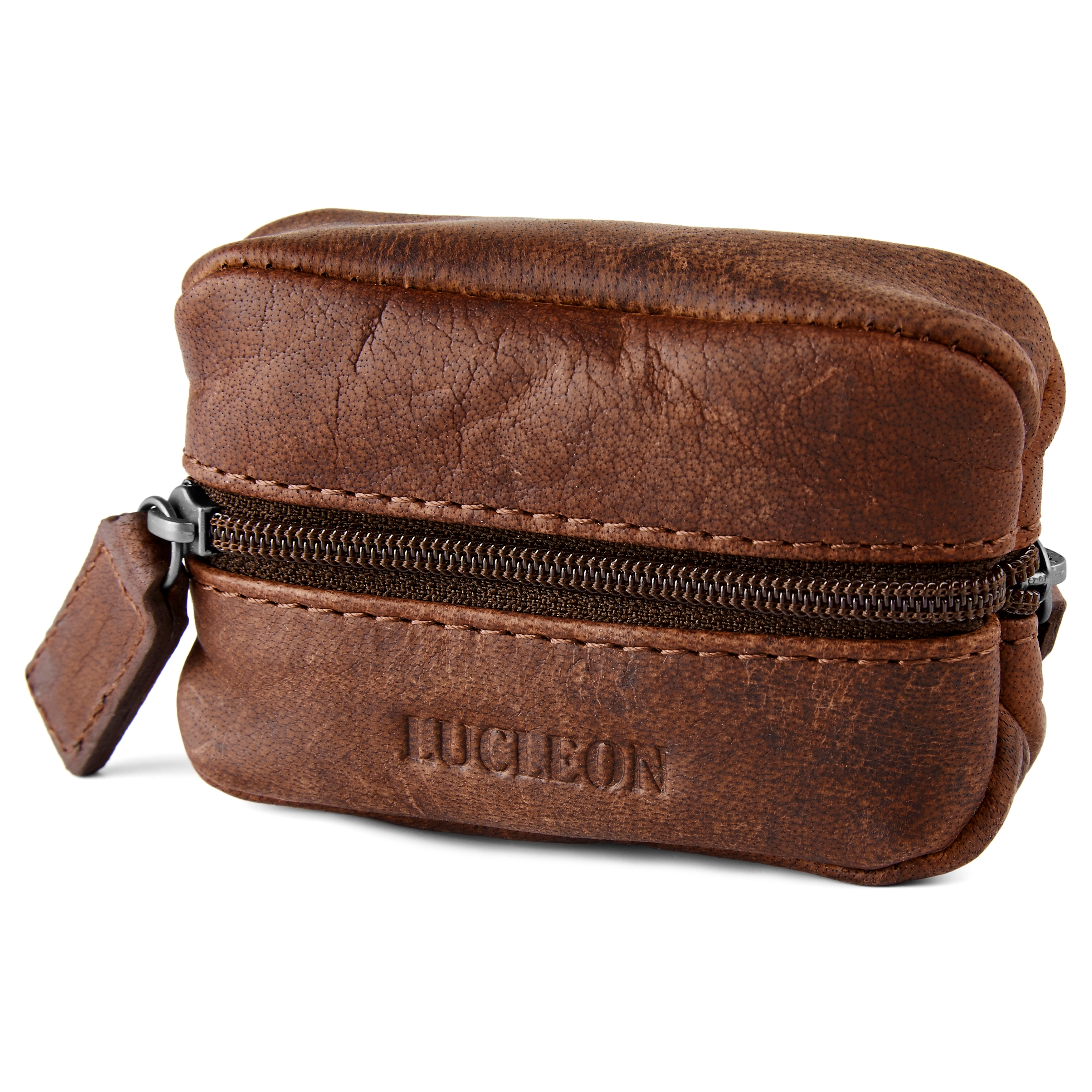 Oxford Brun Nøkkelholder av Skinn - 1