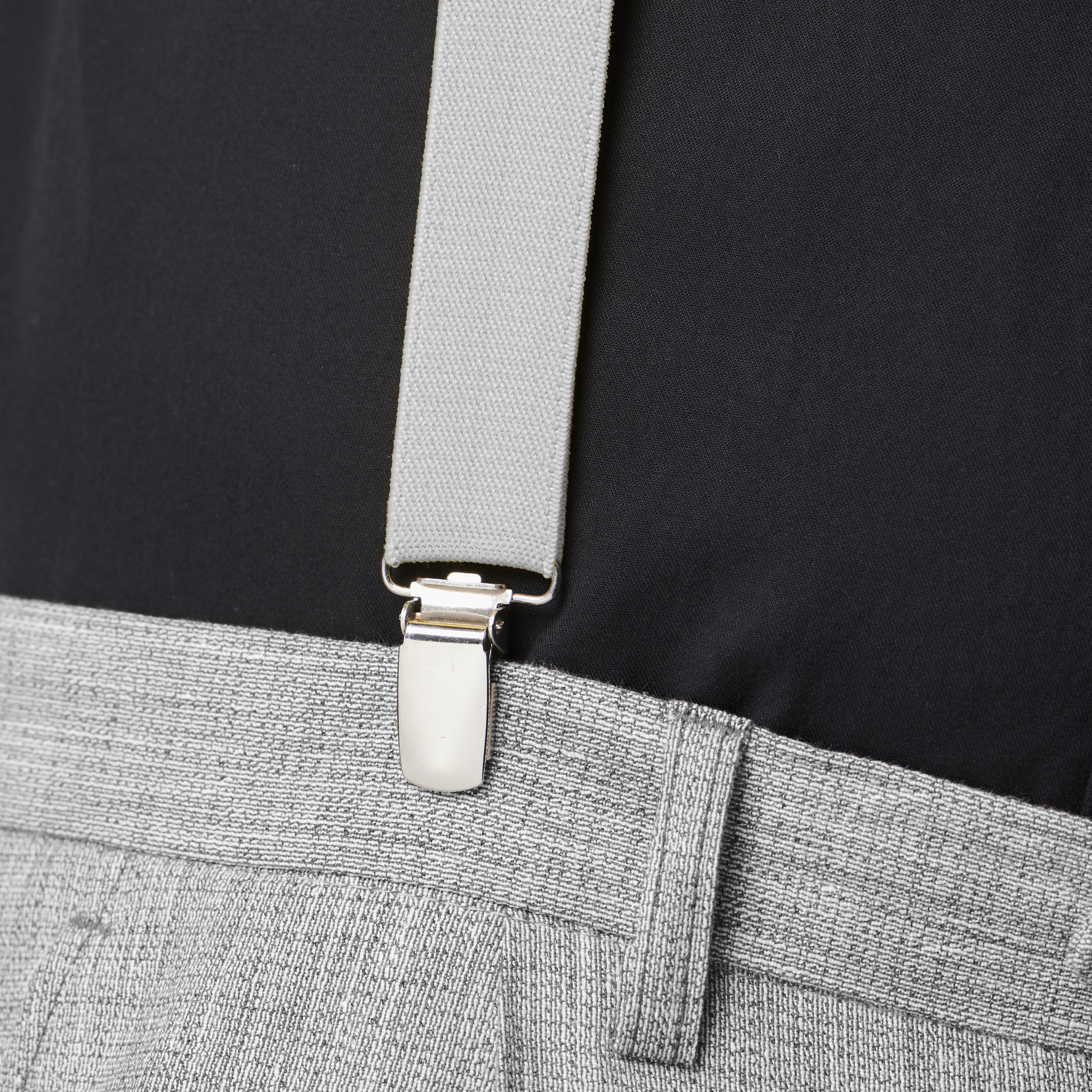 Dymovo-sivé traky slim  - 4