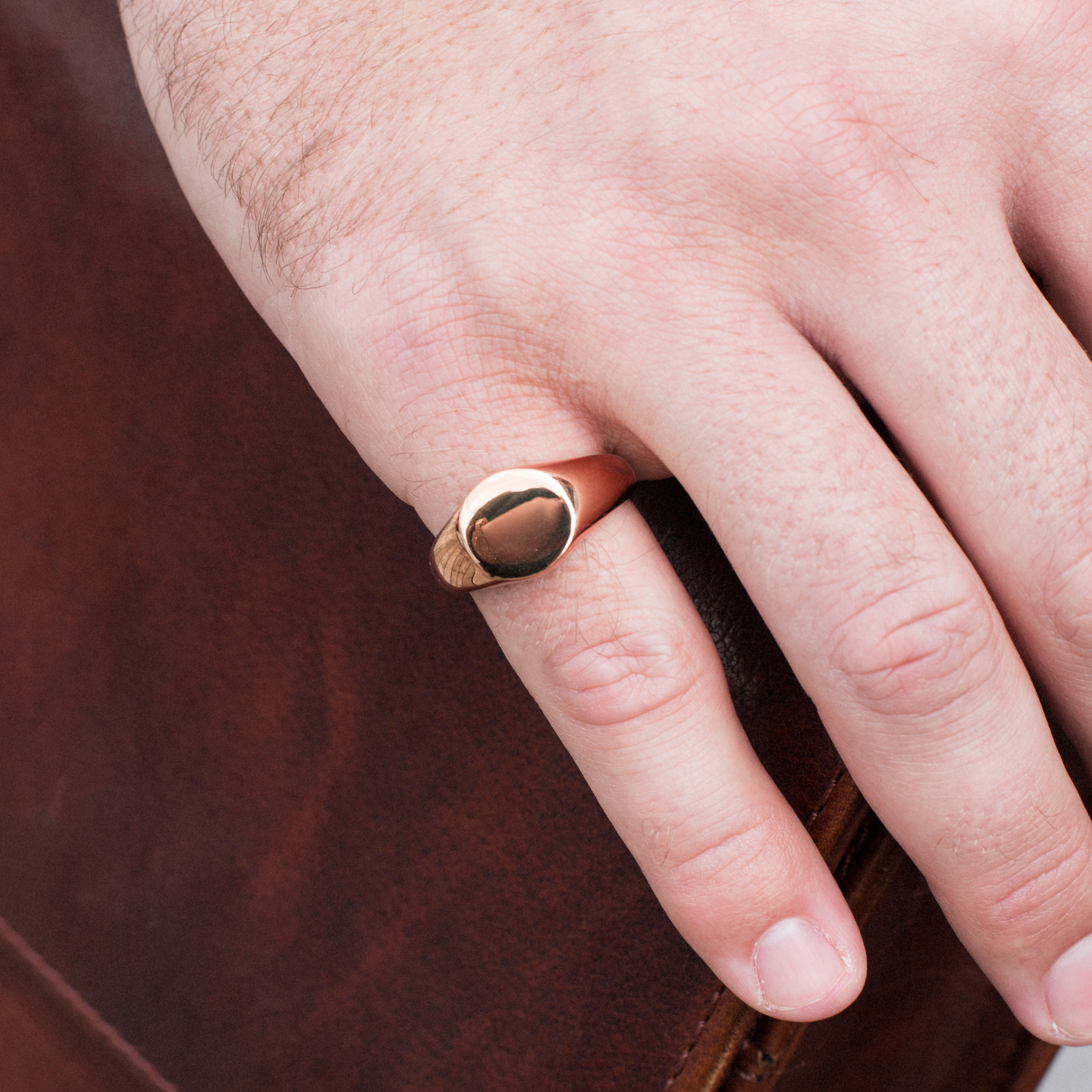 Roségoldfarbener Mason Ring - 4