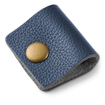 Cable Organiser | Navy Leather | Small Cable Organiser | Navy Leather | Small