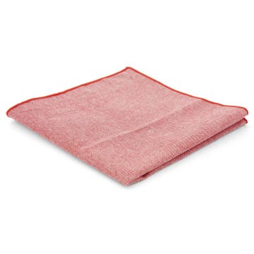 Pochette de costume en coton rose