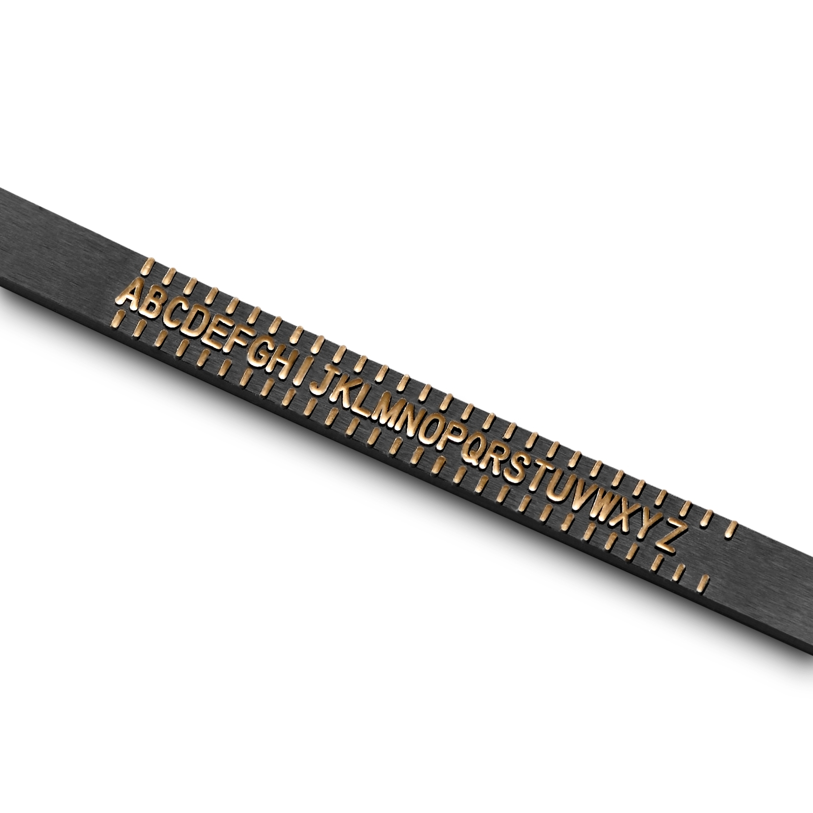 Schwarzer Ring Sizer Gürtel - UK Größen - 2