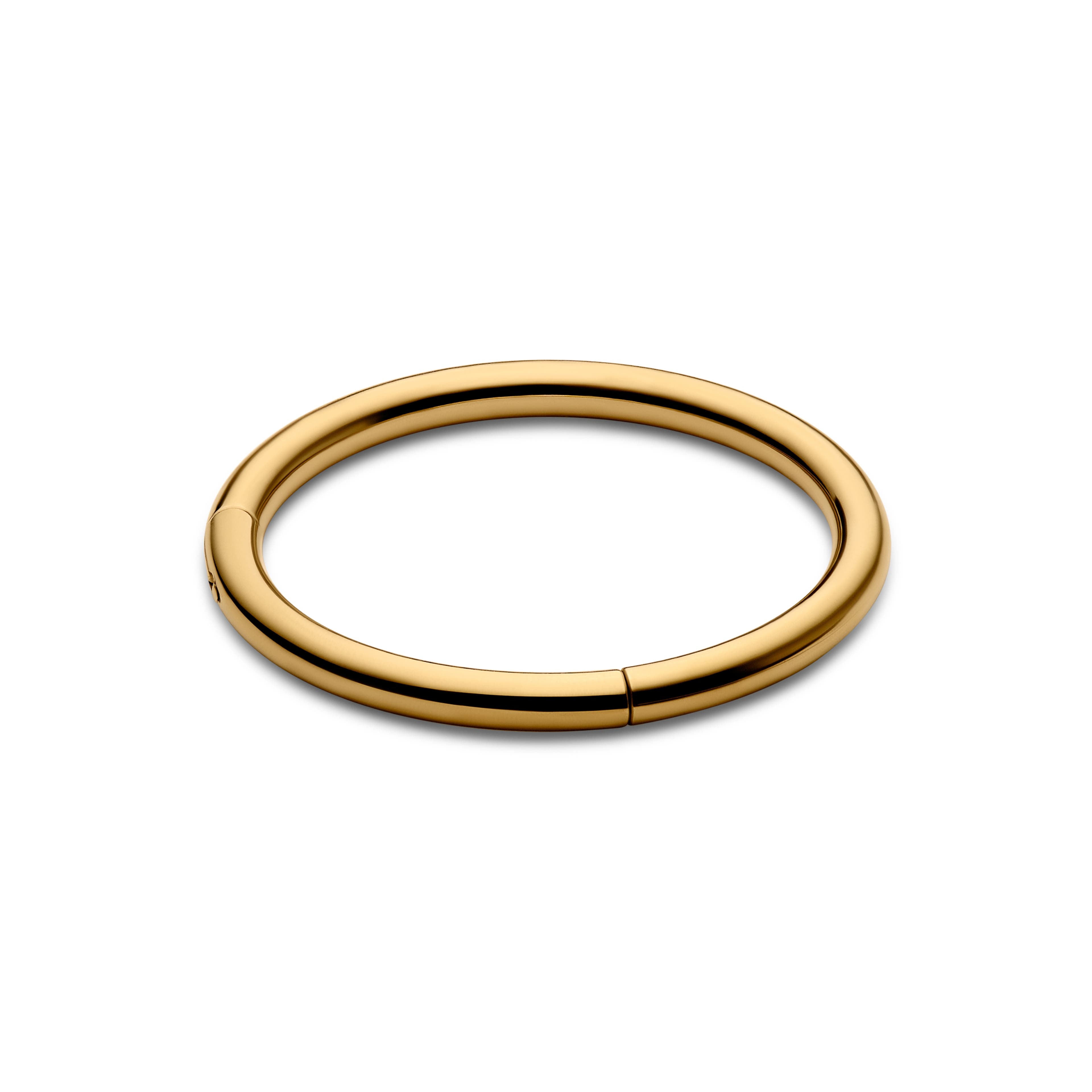 Златист стоманен пръстен за пиърсинг 6 мм