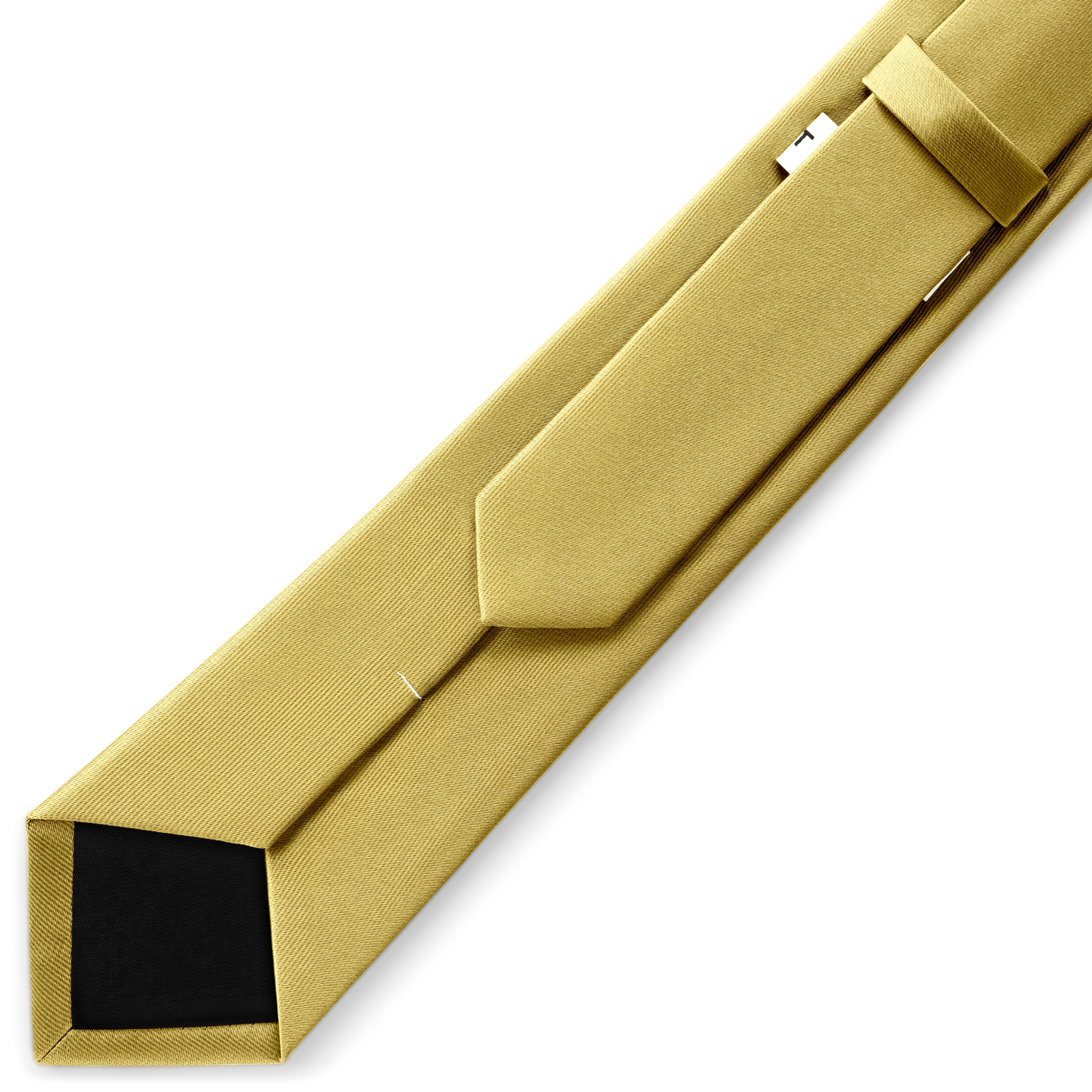 8 cm saténová kravata v horčicovo-žltej farbe - 2