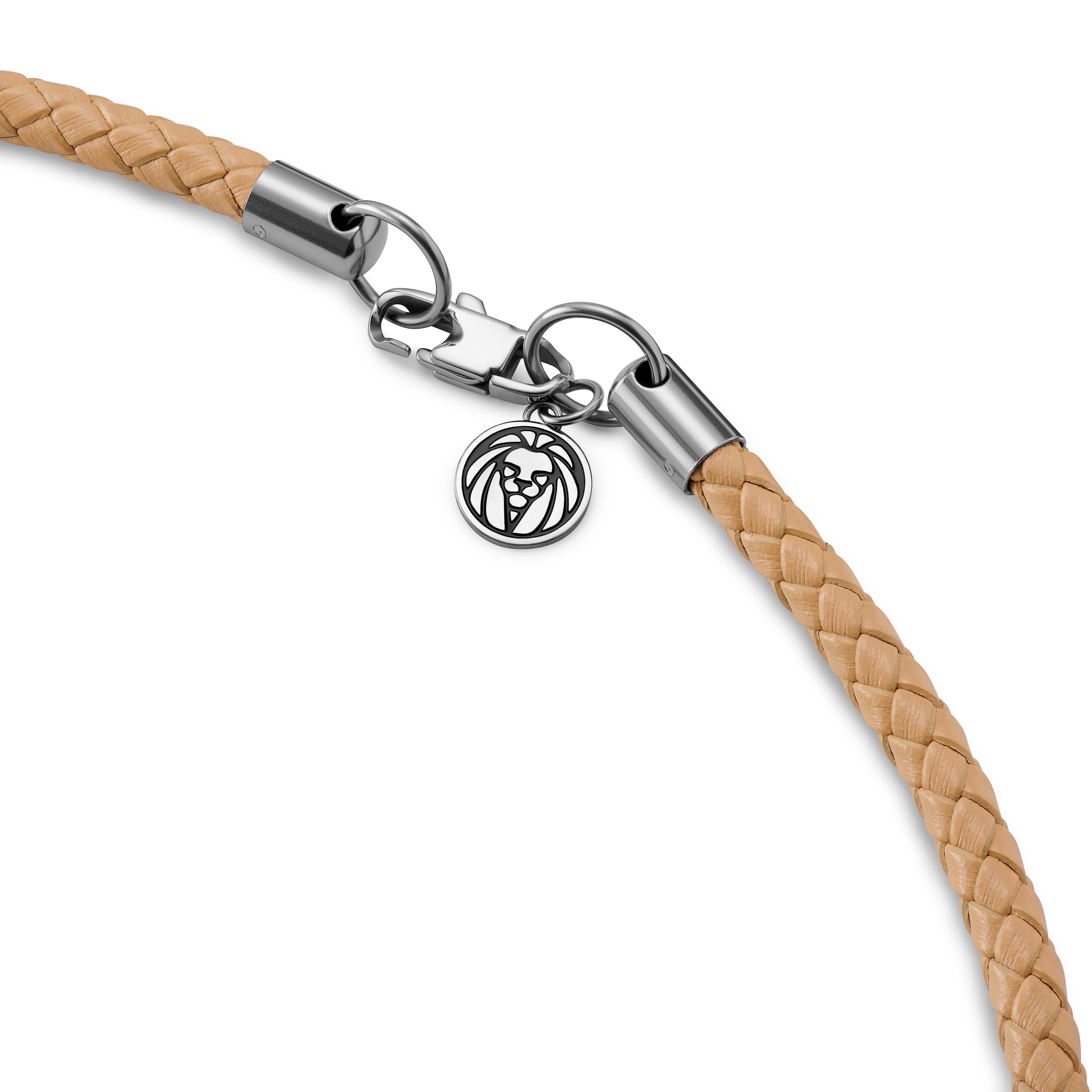 Tenvis | 5 mm Sandfarvet Læder Halskæde - 4