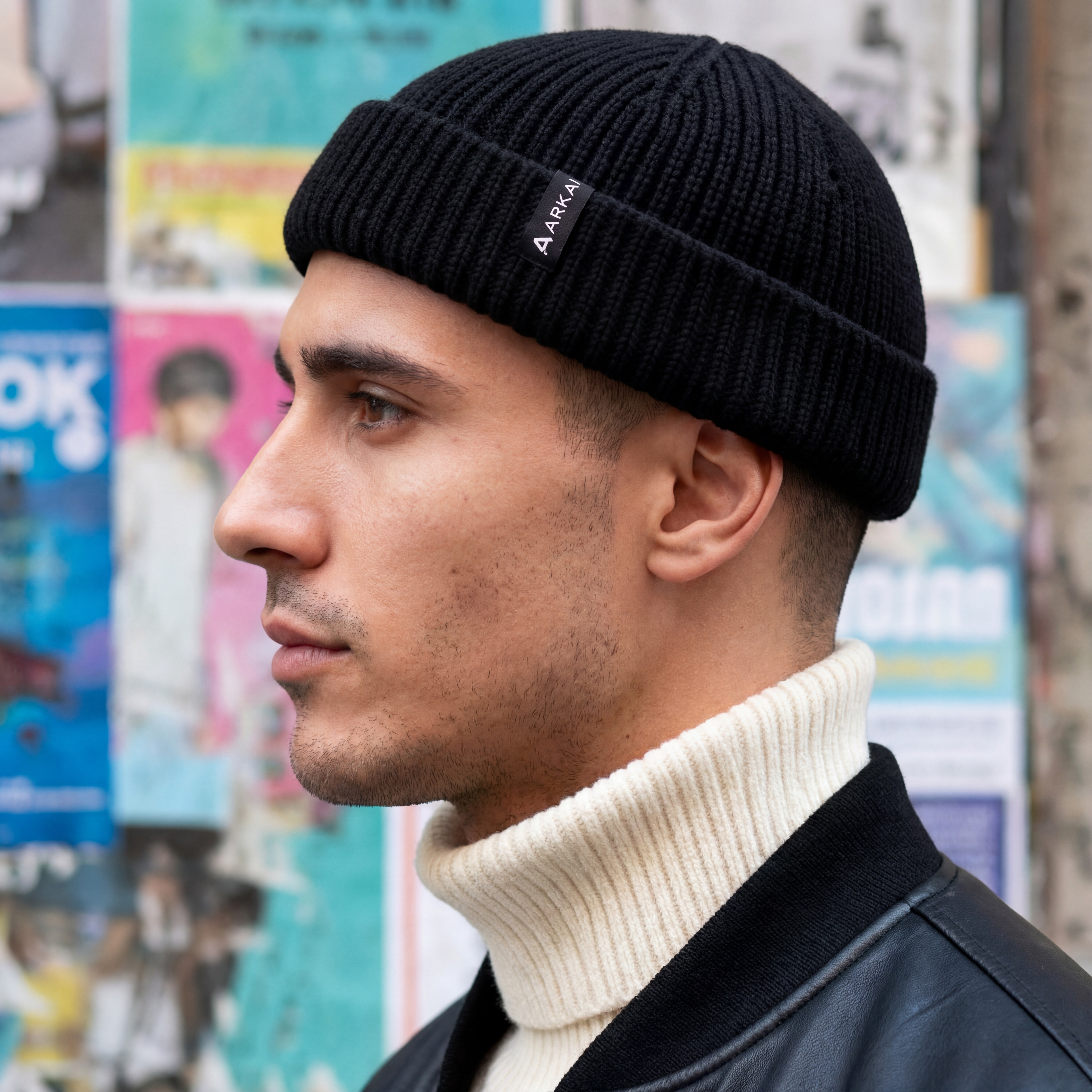 Nórdico | Gorro de pescador de mezcla de lana negro - 2