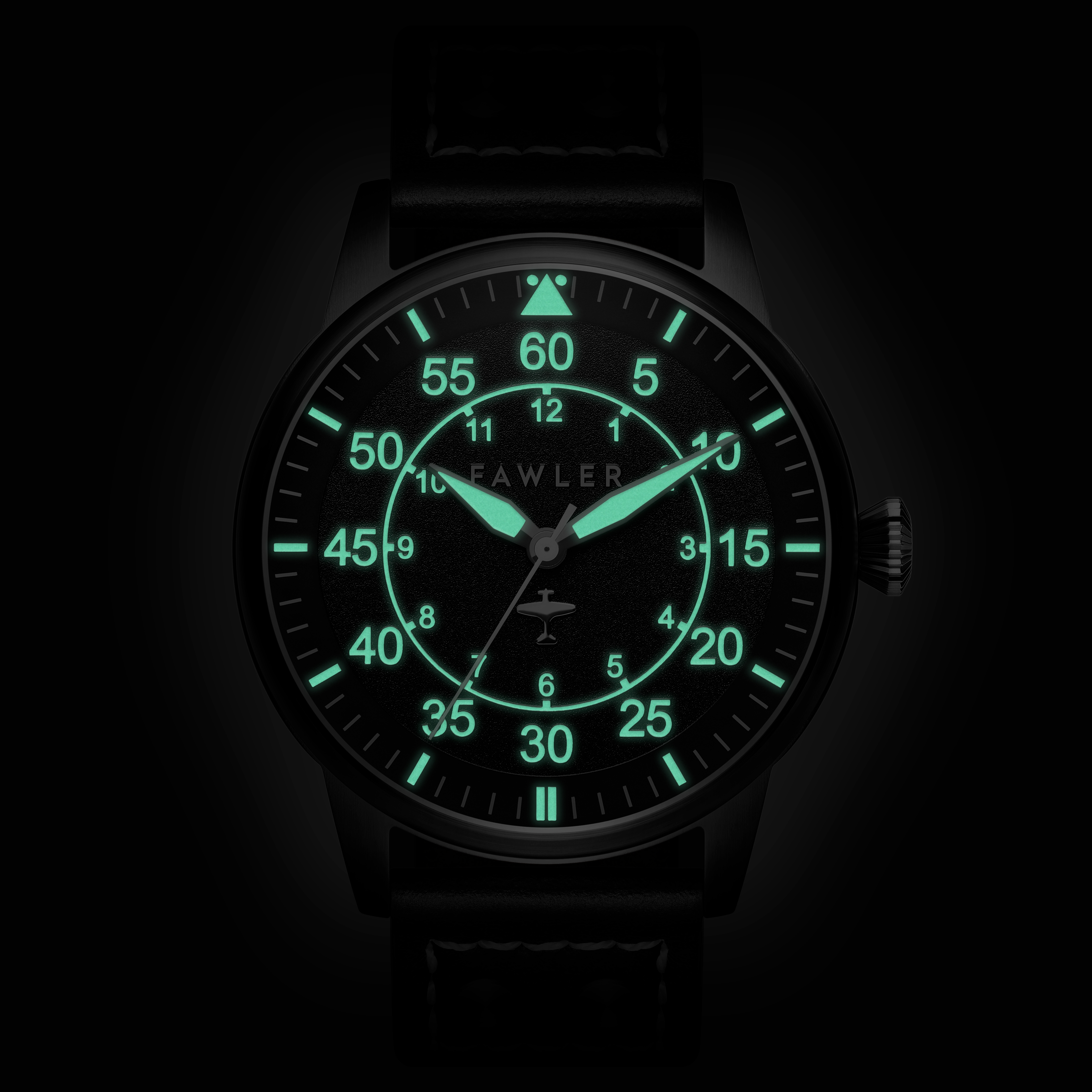 Apollo | Black Stainless Steel Pilot’s Watch - 8