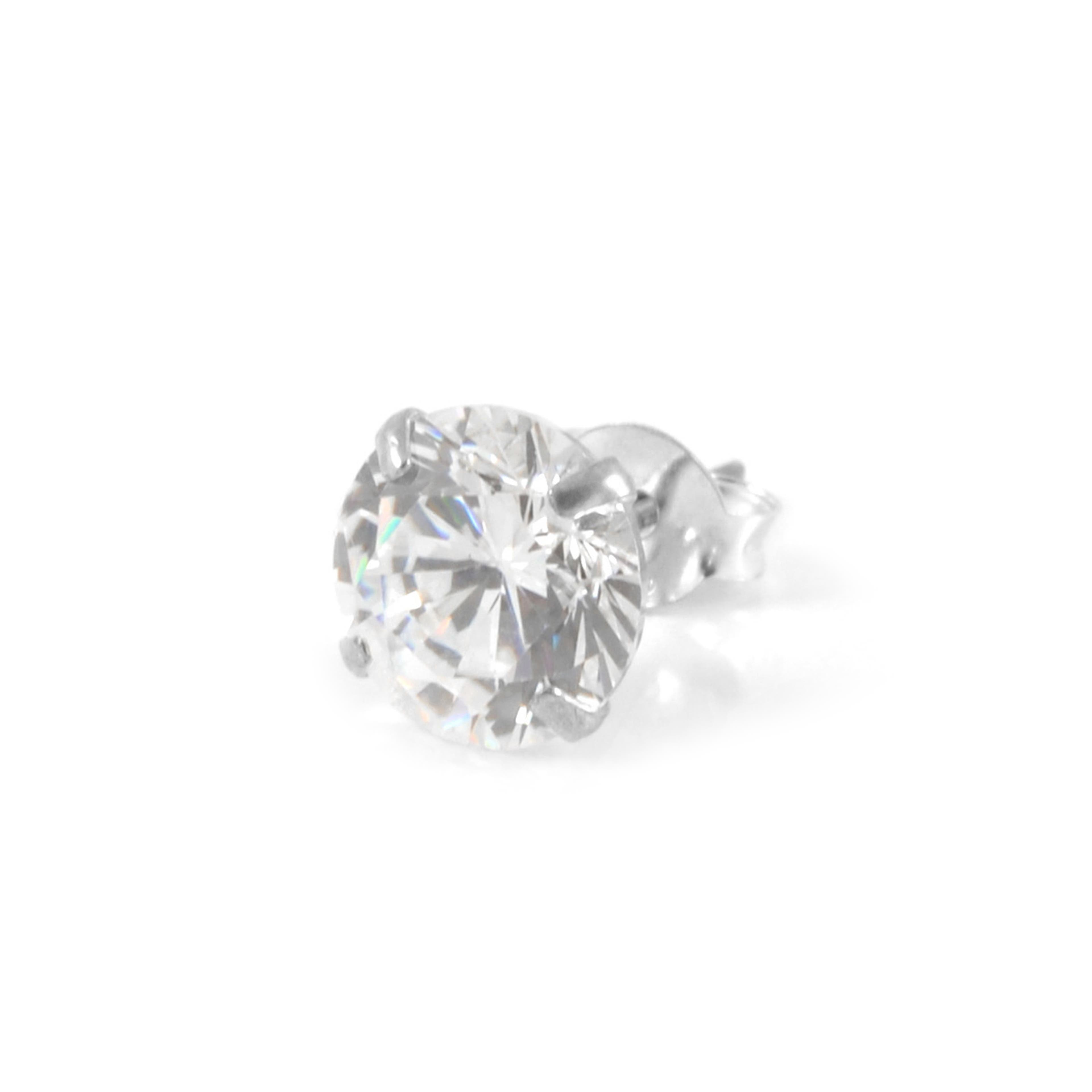 Boucle d'oreille ronde en zircone Boucle d'oreille ronde en zircone