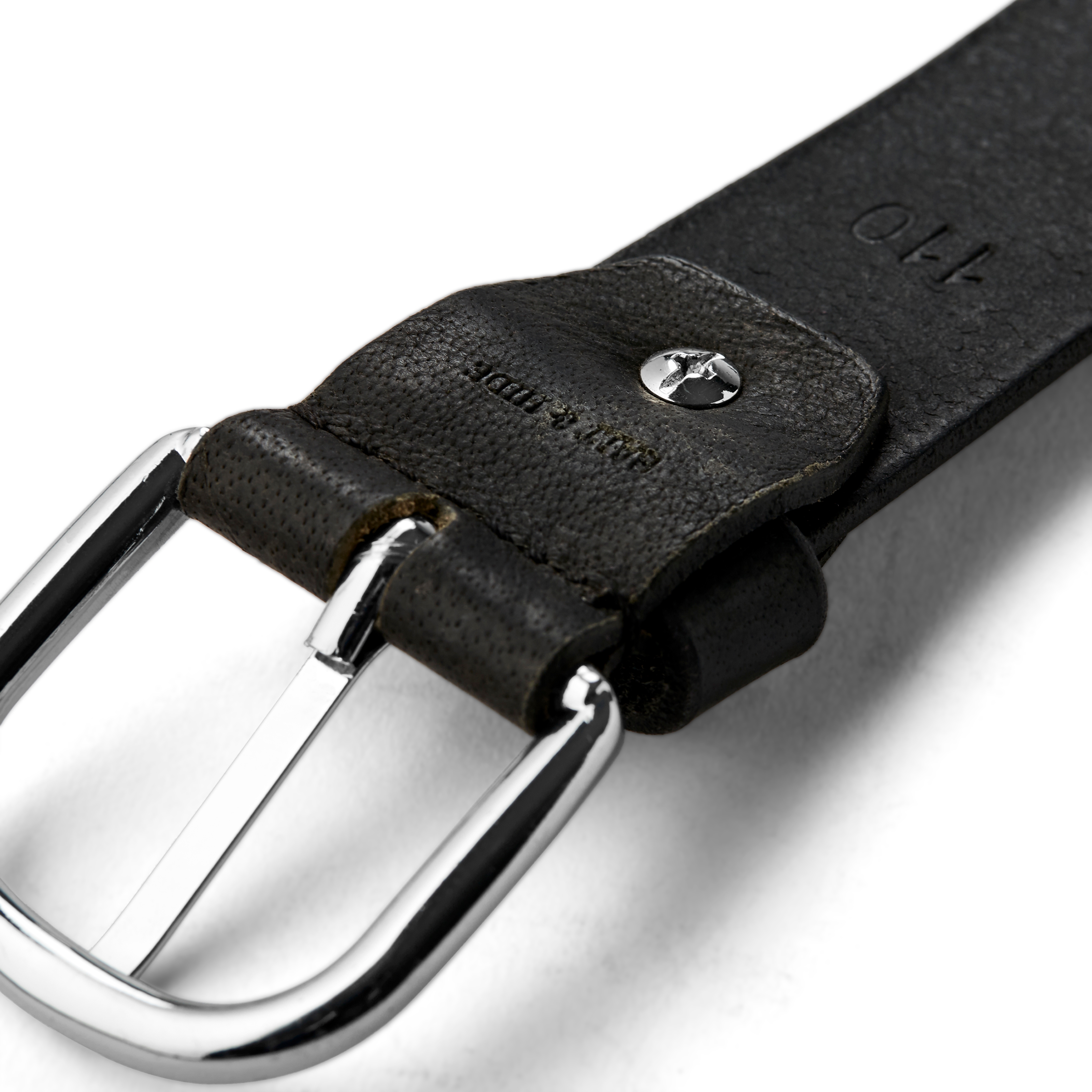 Sebo Black Leather Belt  - 4