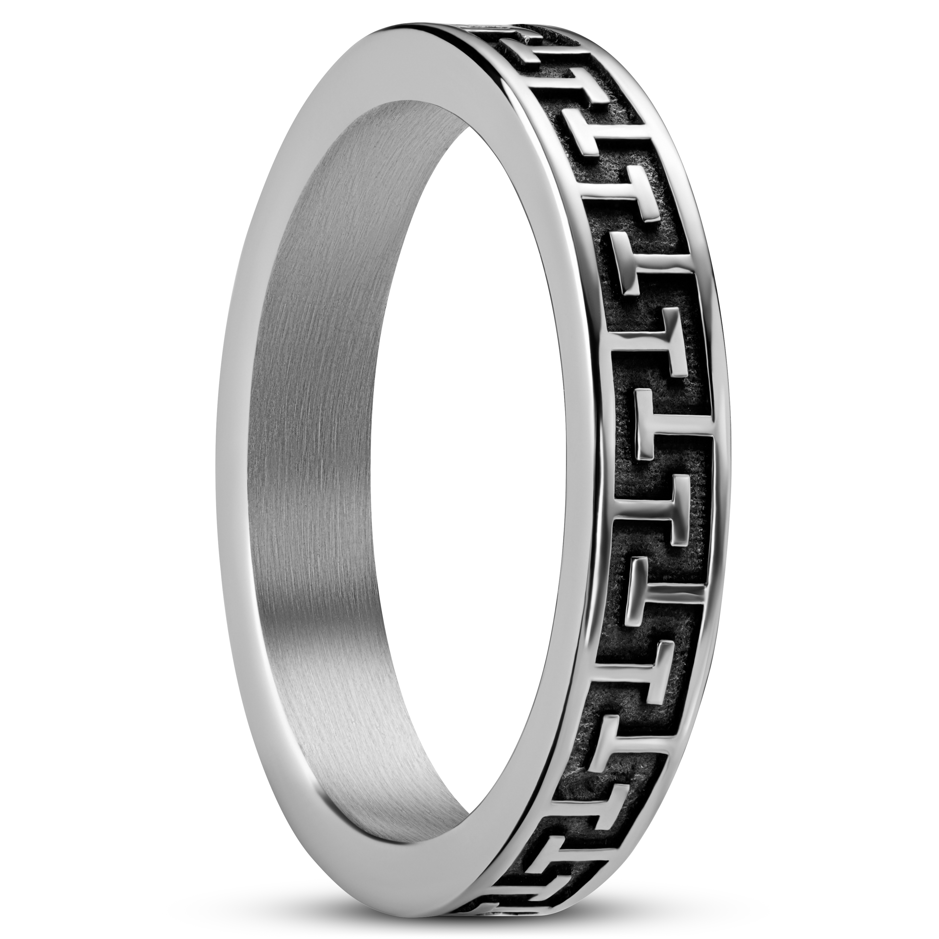 8mm Stainless Steel Domed Wedding Ring