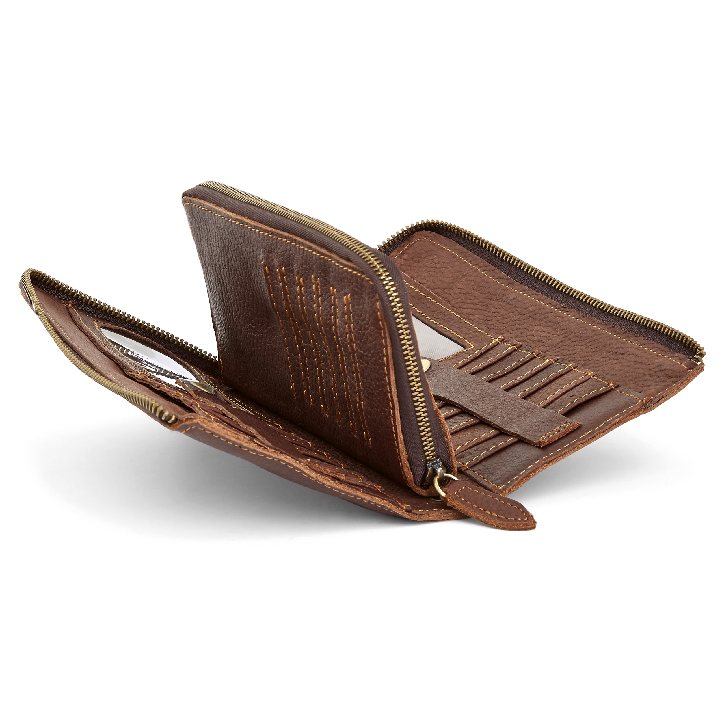 Extra Stor Brun Plånbok - 3