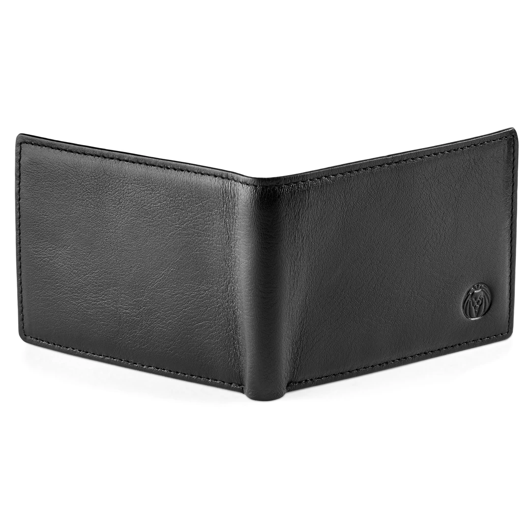 Small Black Leather Wallet | In stock! | Lucleon