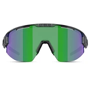 Schwarze und grüne Wrap-Around-Sonnenbrille | Bliz 0ZB7004 Schwarze und grüne Wrap-Around-Sonnenbrille | Bliz 0ZB7004